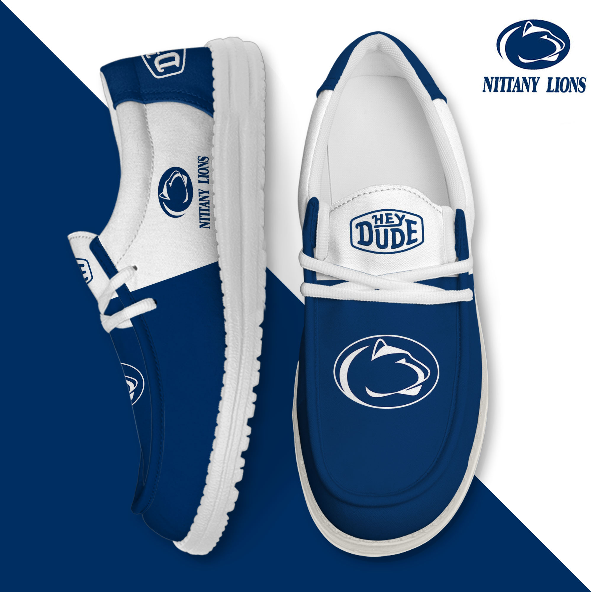 footwearelite penn state nittany lions custom name hey dude shoes eynle