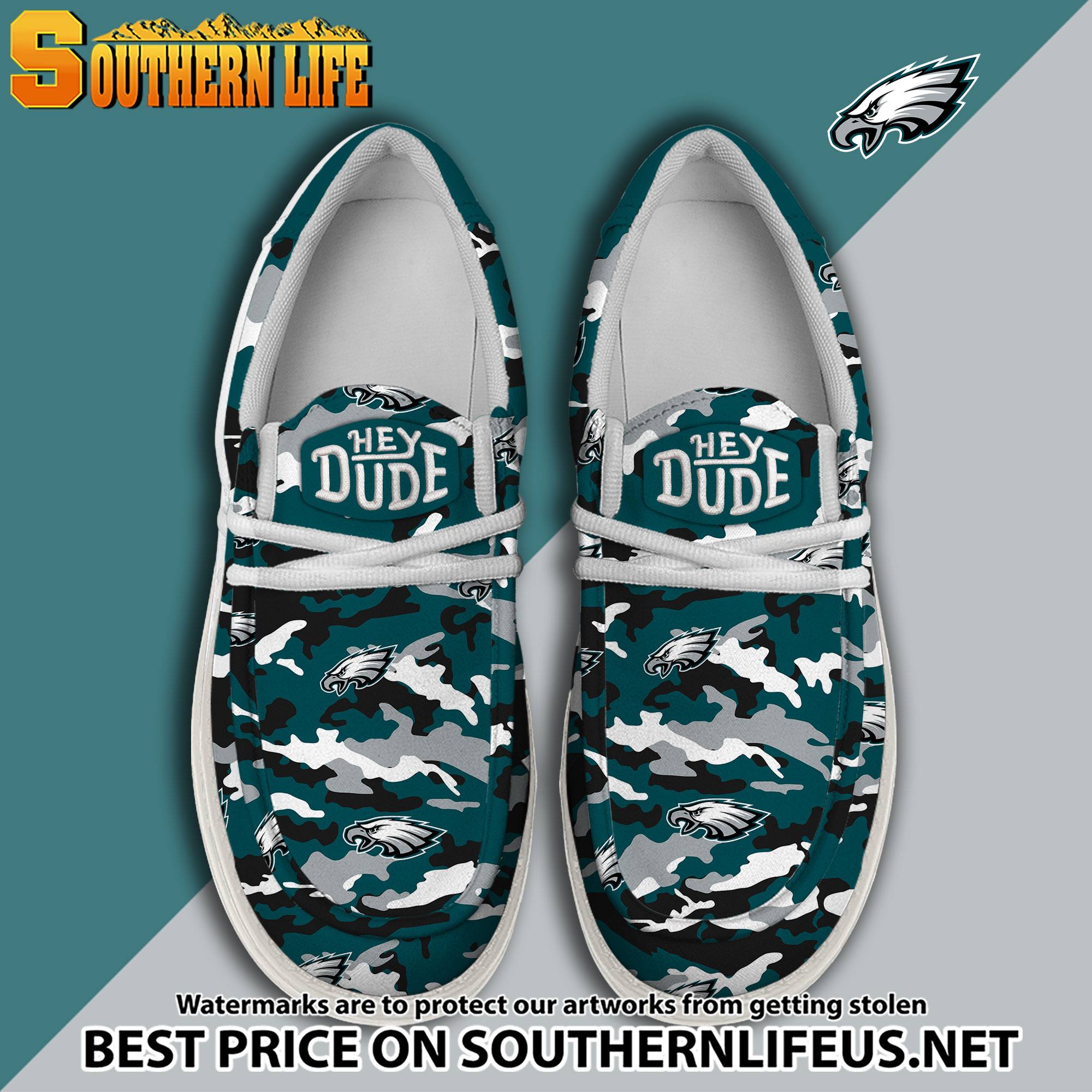 footwearelite philadelphia eagles custom name hey dude shoes nab10