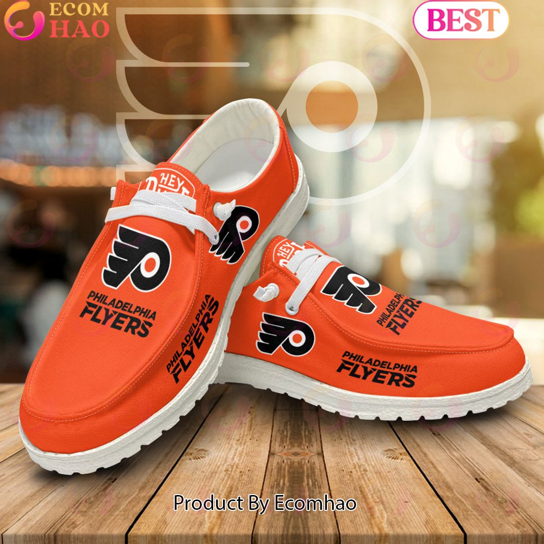 footwearelite philadelphia flyers custom name hey dude shoes isf2y