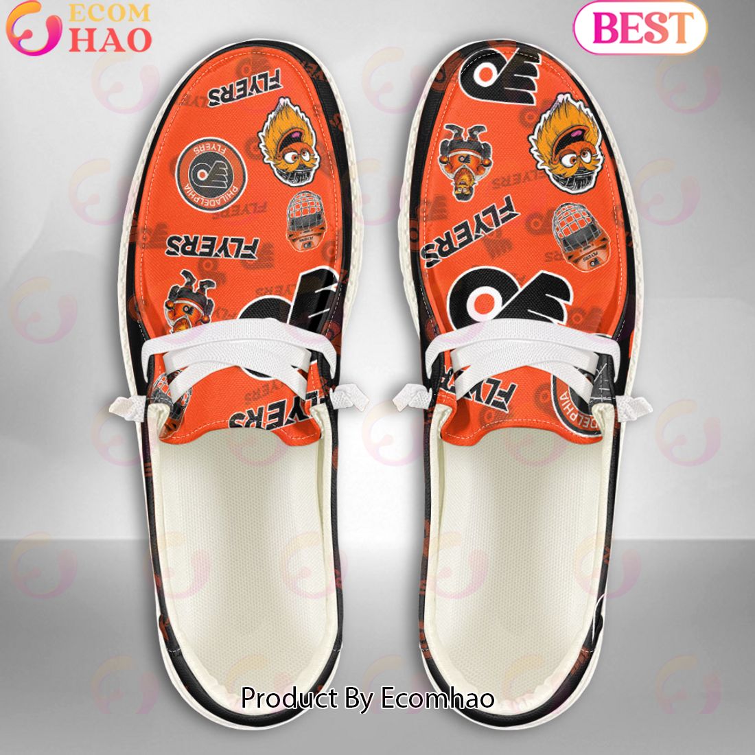 footwearelite philadelphia flyers custom name hey dude shoes zgjdp