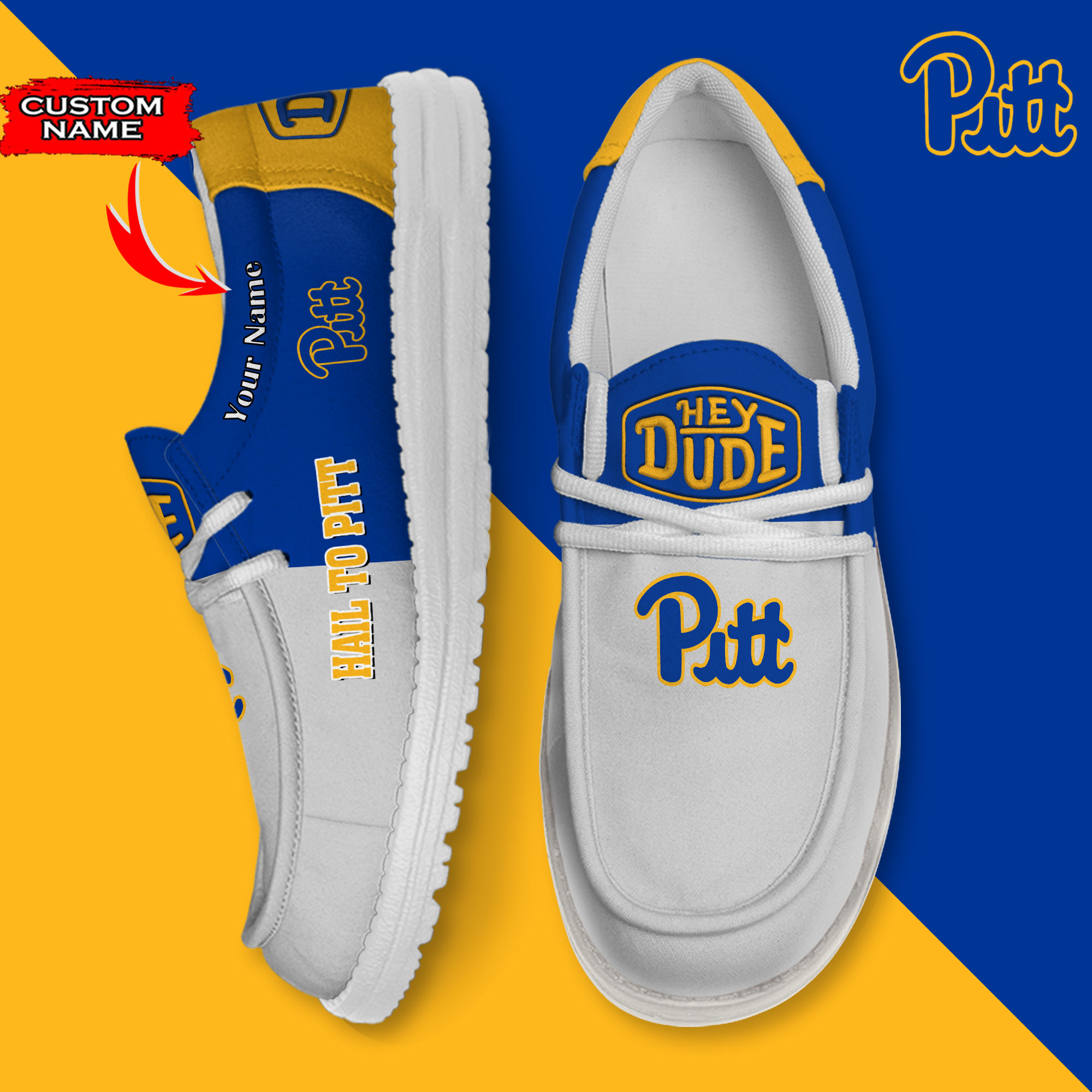 footwearelite pittsburgh panthers custom name hey dude shoes gbdsp