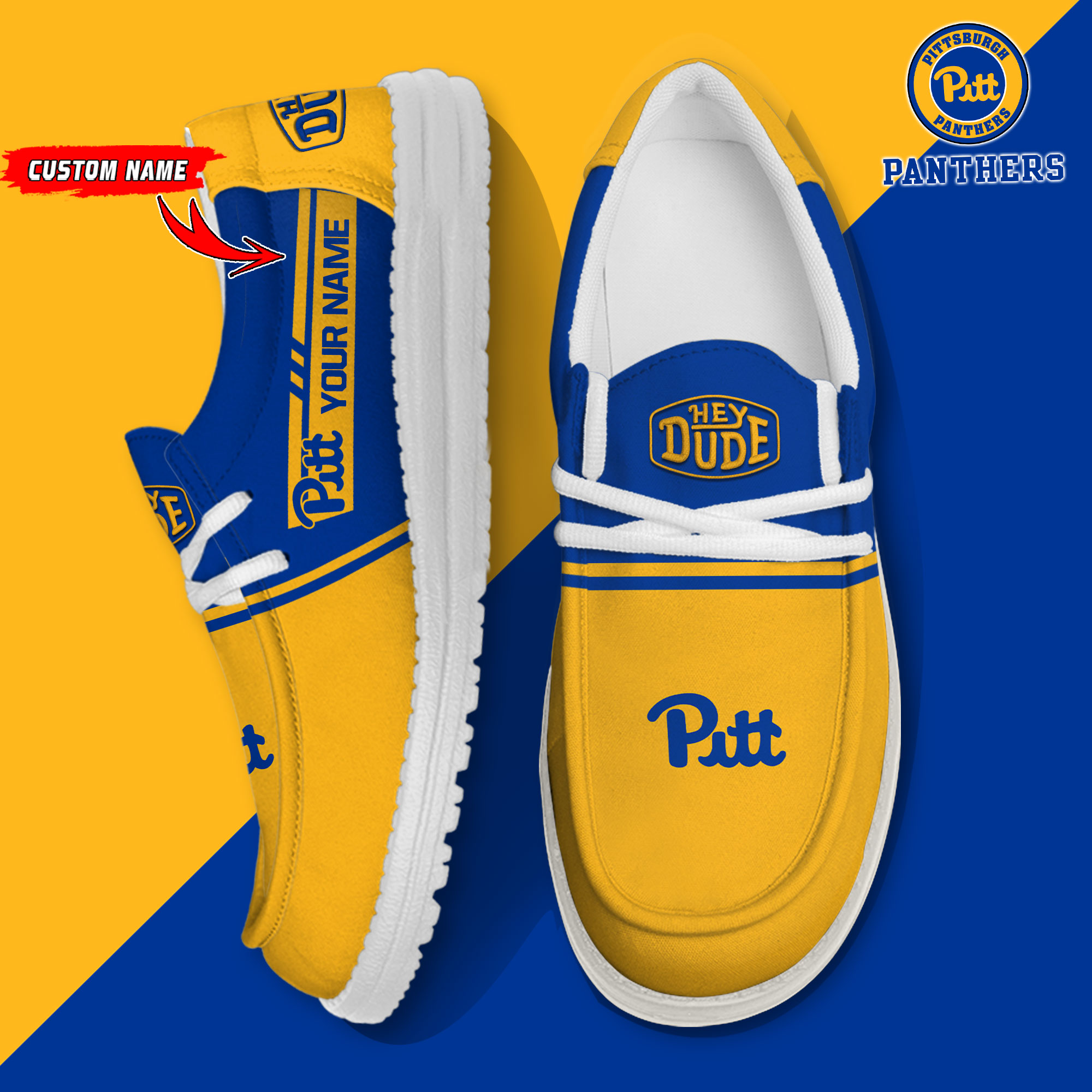 footwearelite pittsburgh panthers custom name hey dude shoes qhesy