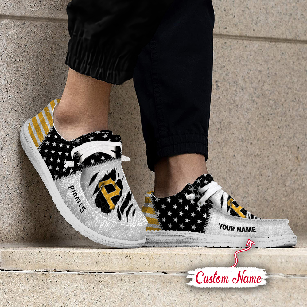 footwearelite pittsburgh pirates custom name hey dude shoes upfdc