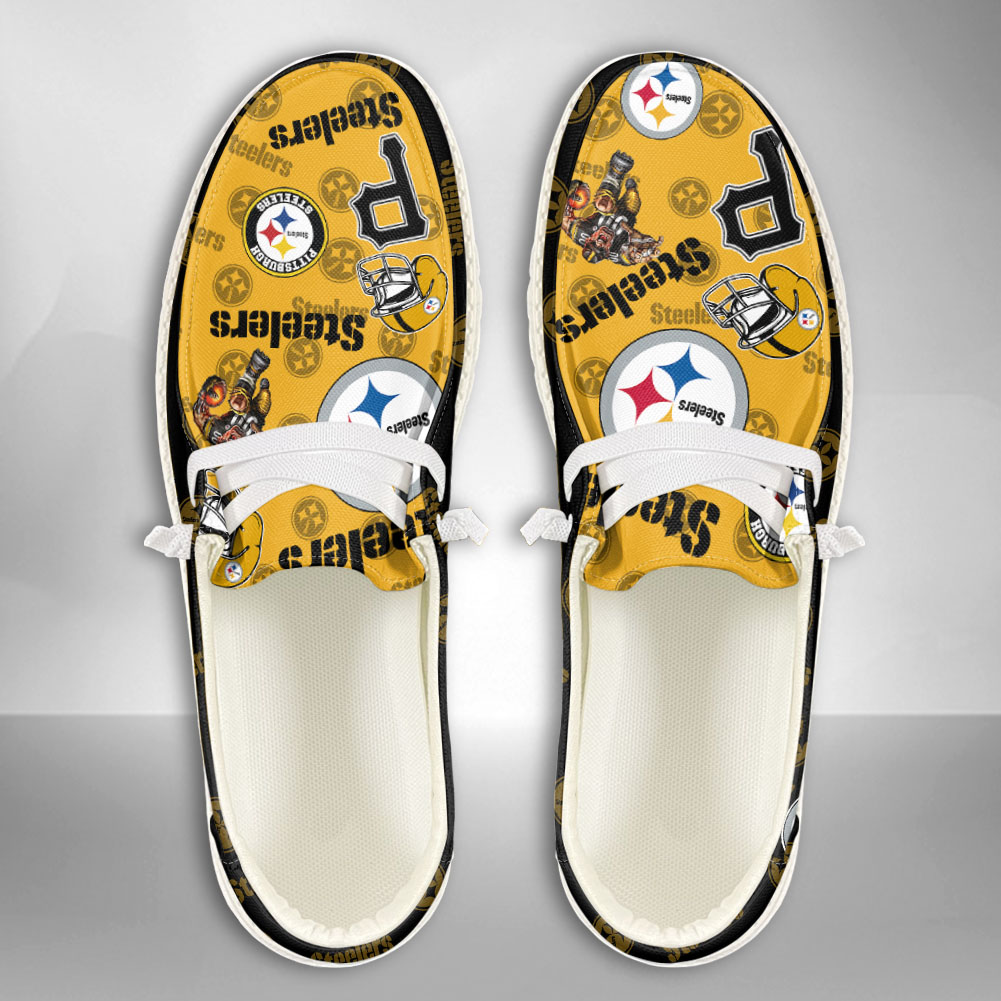 footwearelite pittsburgh steelers custom name hey dude shoes aa4ta