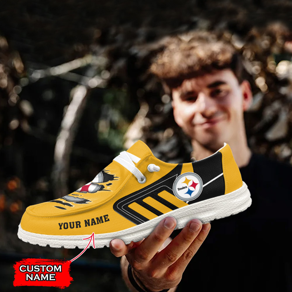 footwearelite pittsburgh steelers custom name hey dude shoes aiyi2