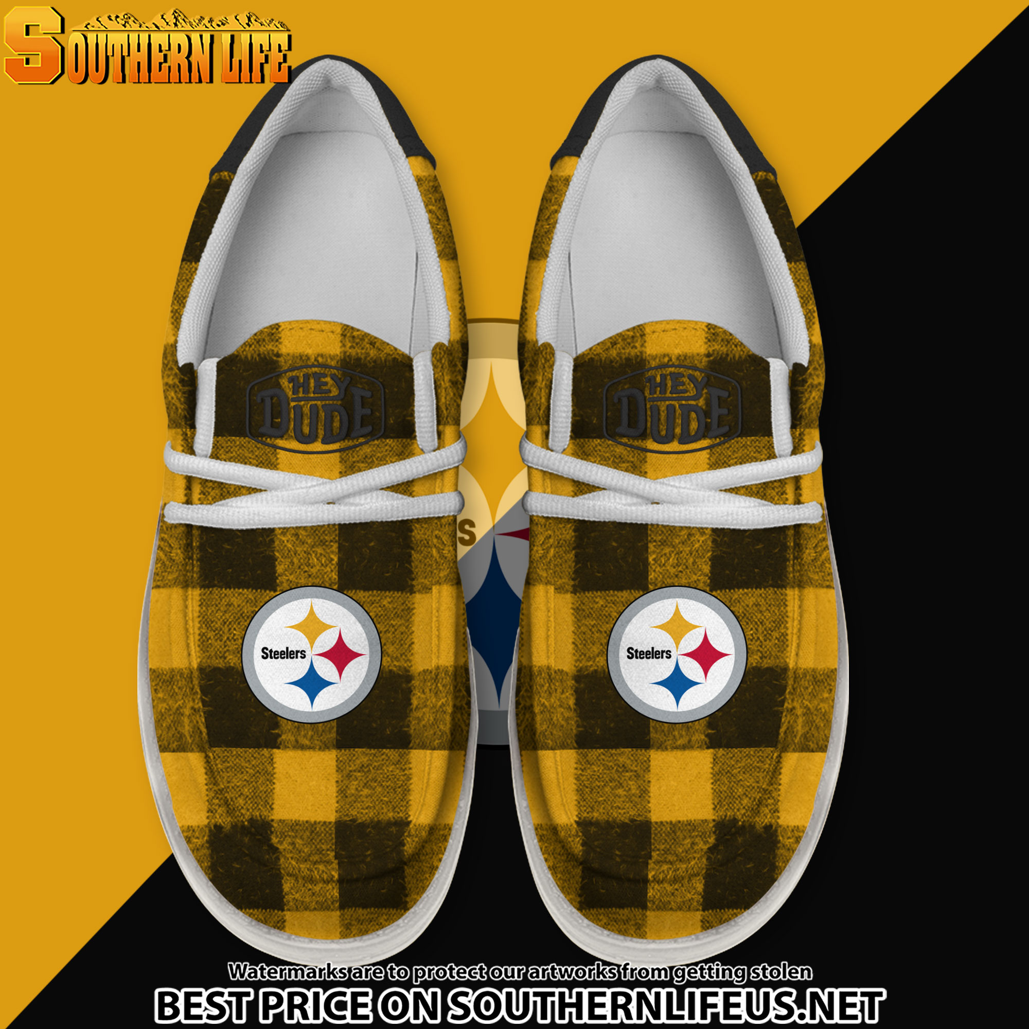 footwearelite pittsburgh steelers custom name hey dude shoes iwldt