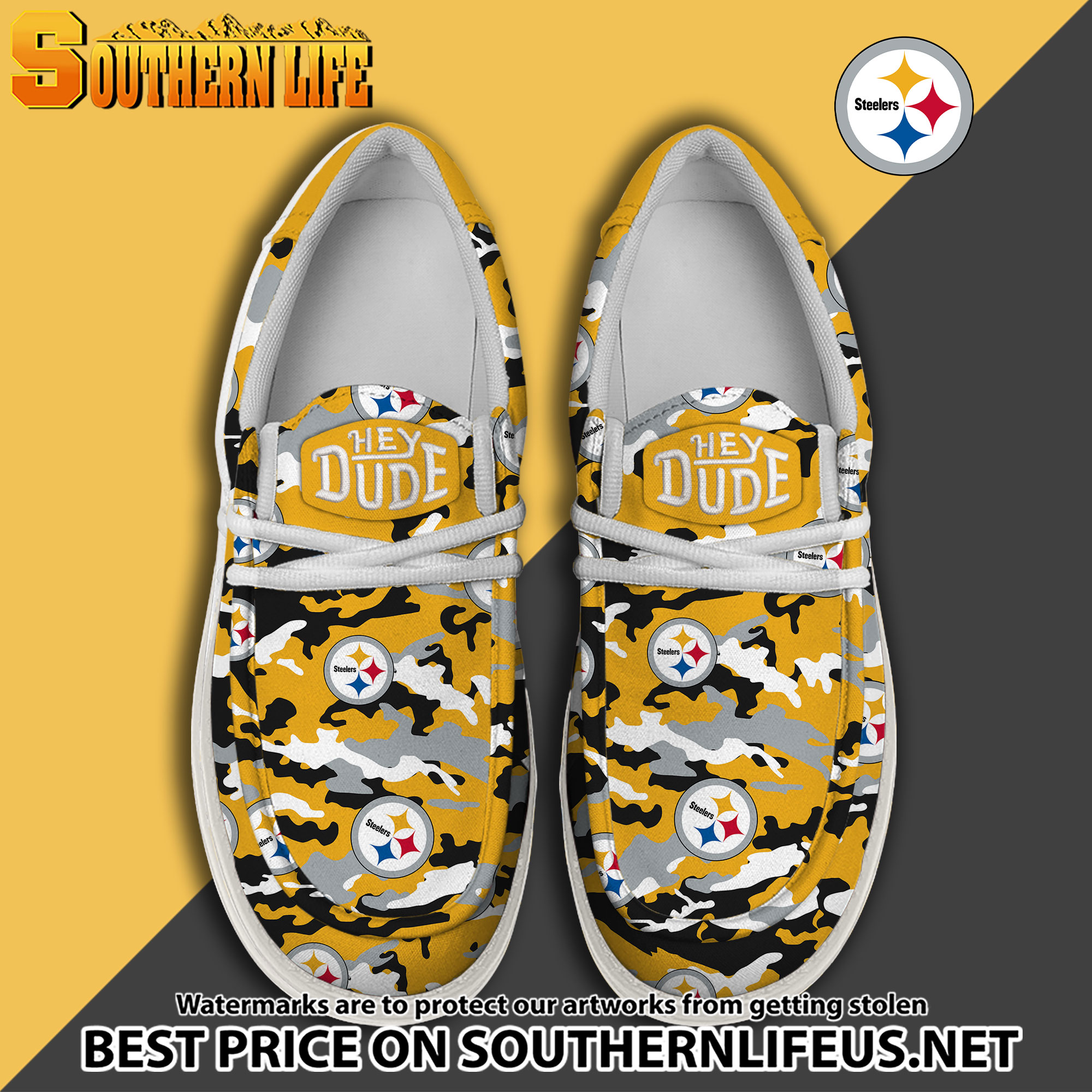 footwearelite pittsburgh steelers custom name hey dude shoes kydqo