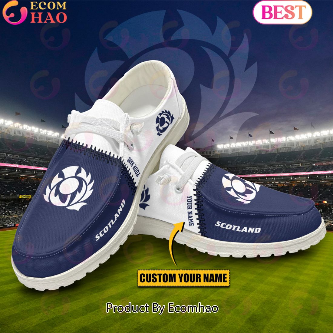 footwearelite rugby world cup scotland custom name hey dude shoes 14086