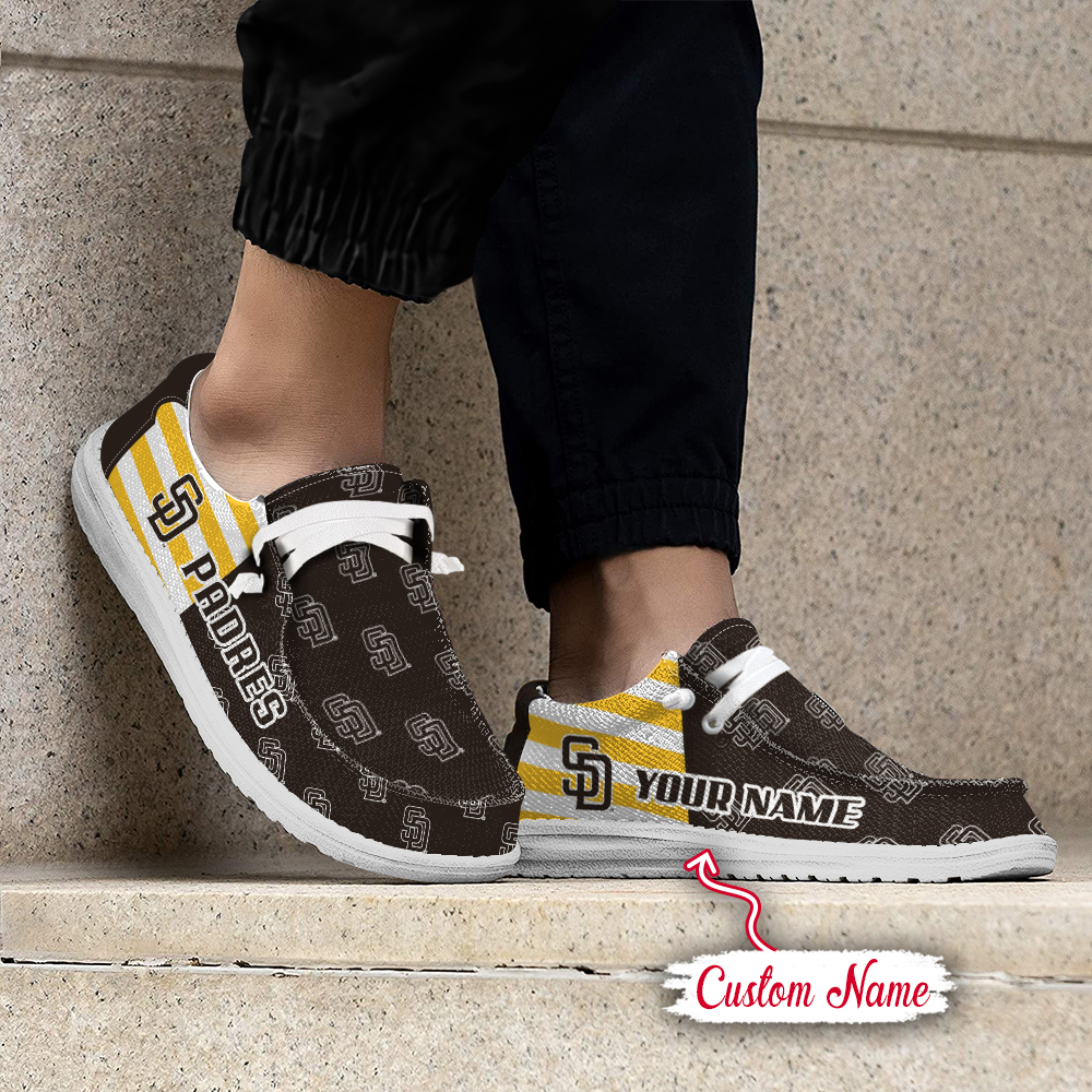 footwearelite san diego padres custom name hey dude shoes v1ndh