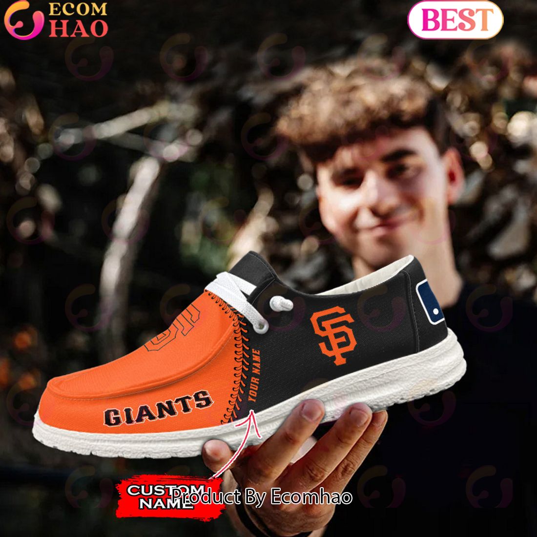 footwearelite san francisco giants custom name hey dude shoes g1hwq