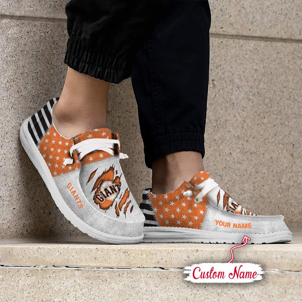 footwearelite san francisco giants custom name hey dude shoes zmcmx