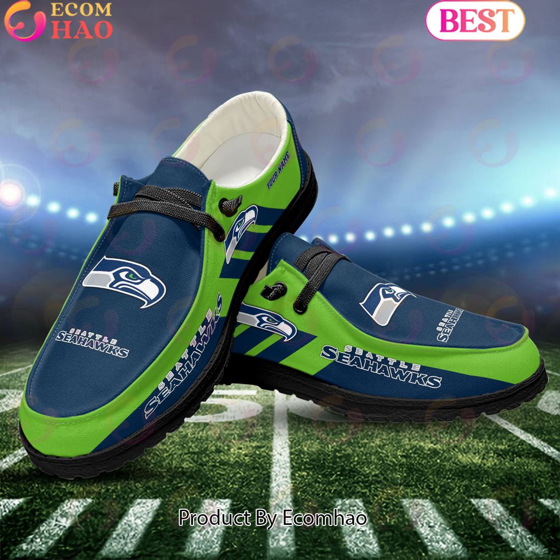 footwearelite seattle seahawks custom name hey dude shoes bymr3