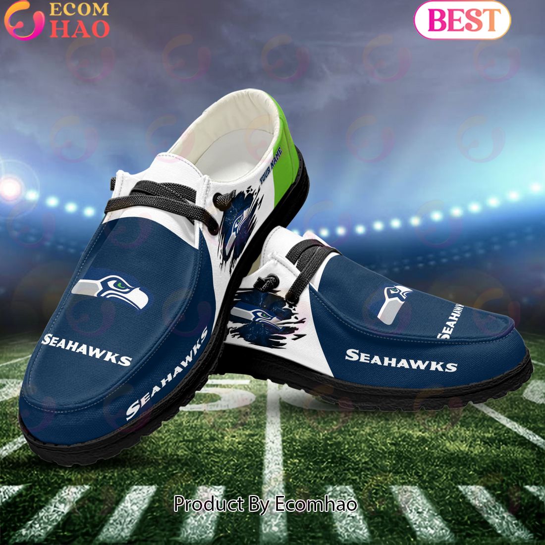 footwearelite seattle seahawks custom name hey dude shoes n6d1y