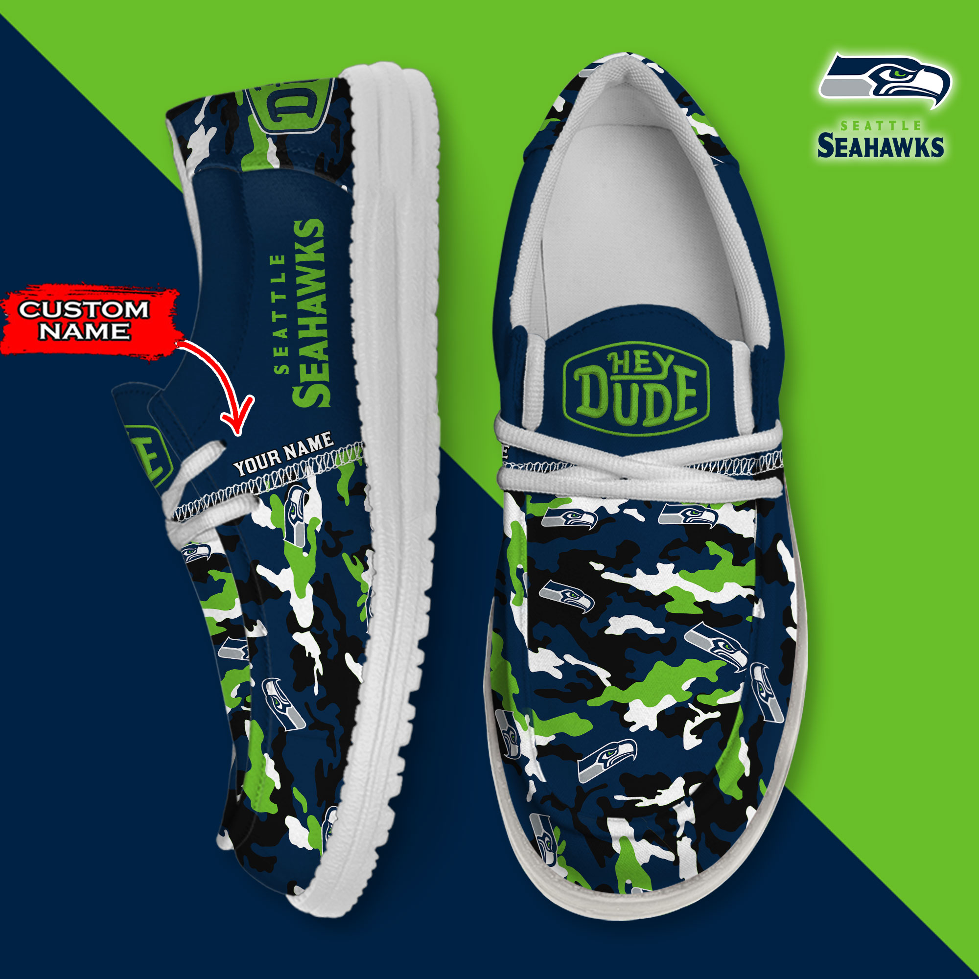 footwearelite seattle seahawks custom name hey dude shoes nd3tq