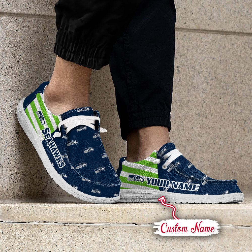 footwearelite seattle seahawks custom name hey dude shoes rpssx