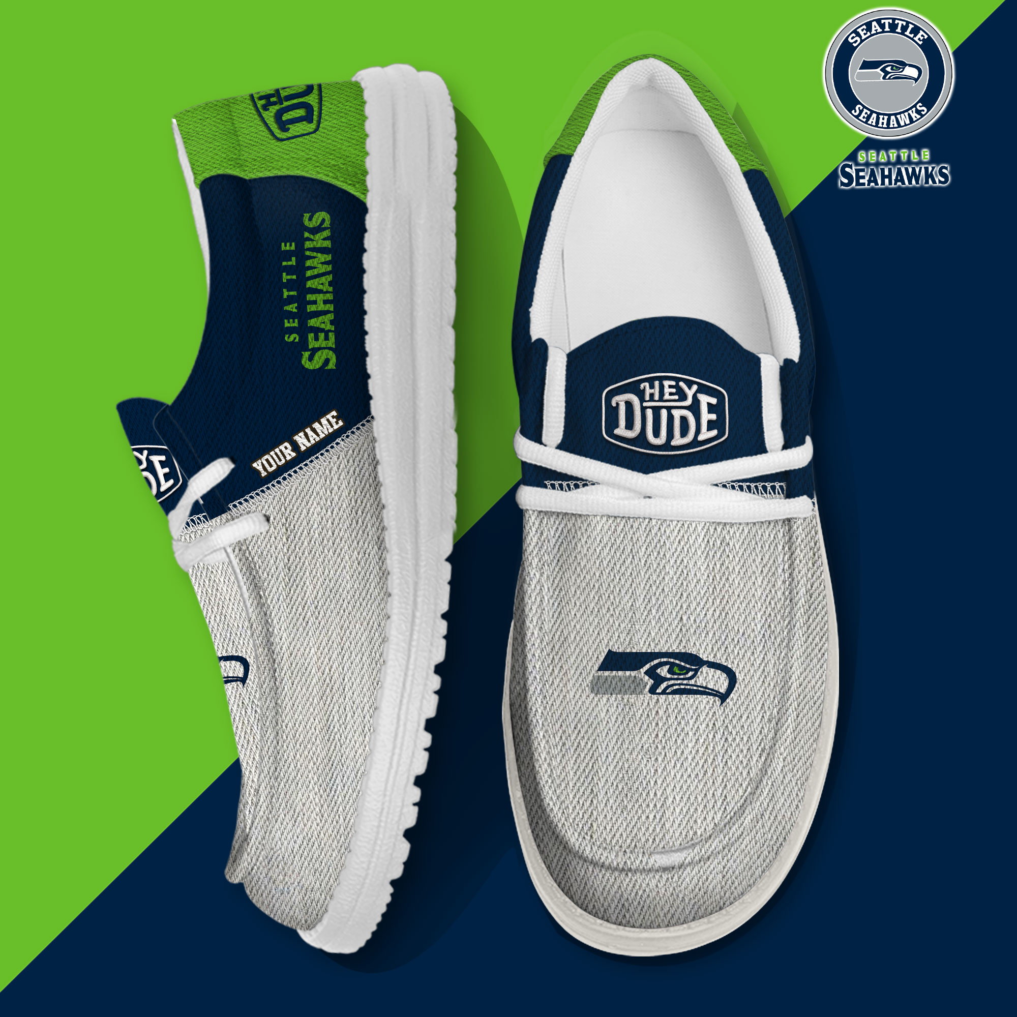 footwearelite seattle seahawks custom name hey dude shoes vskvb