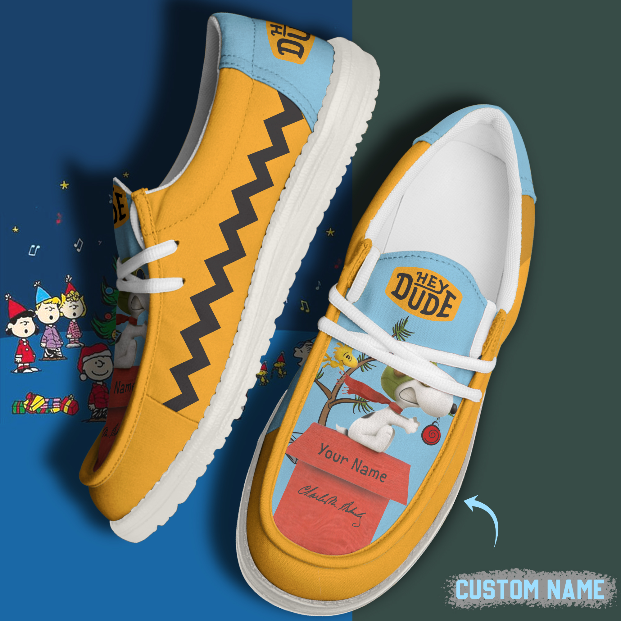 footwearelite snoopy custom name hey dude shoes cerbp