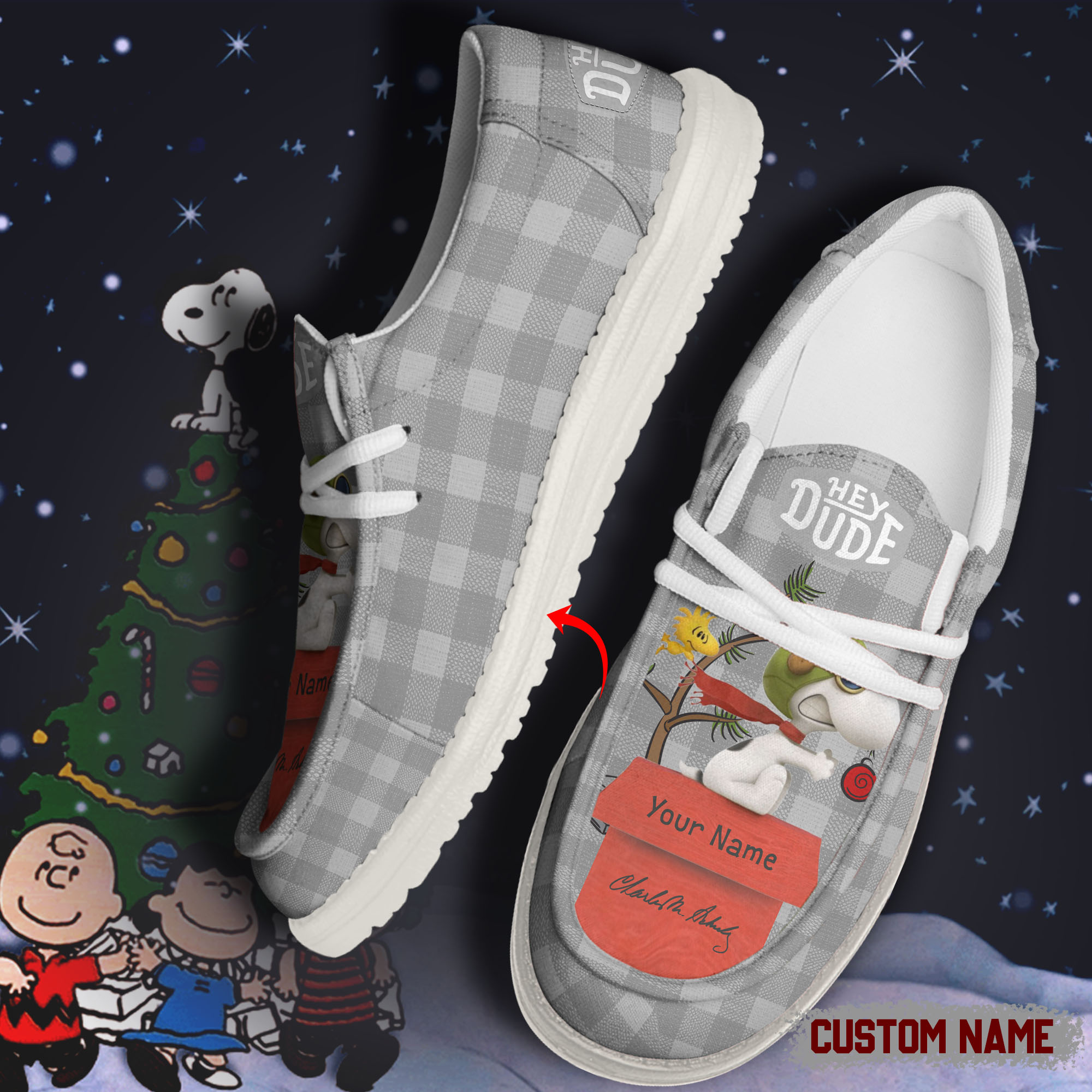 footwearelite snoopy custom name hey dude shoes f9nzn