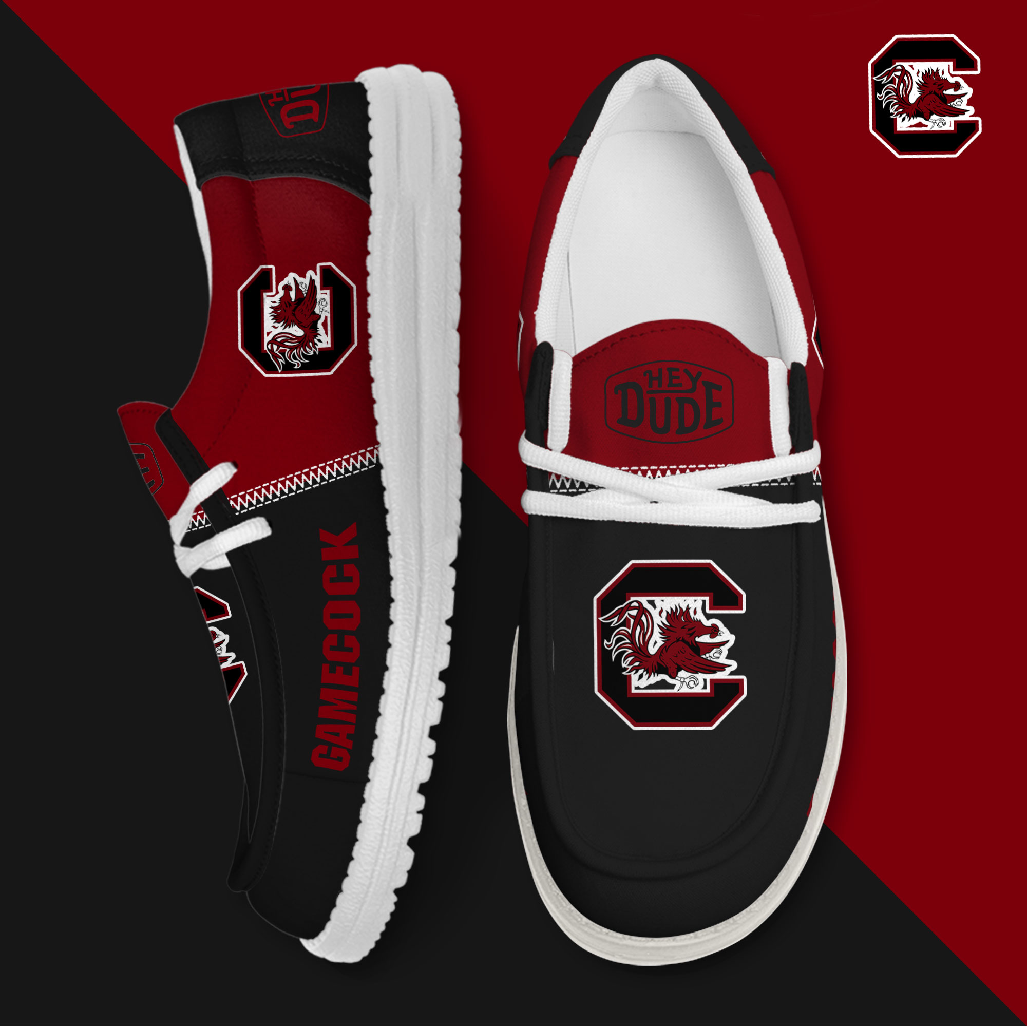 footwearelite south carolina gamecocks custom name hey dude shoes 5fraz