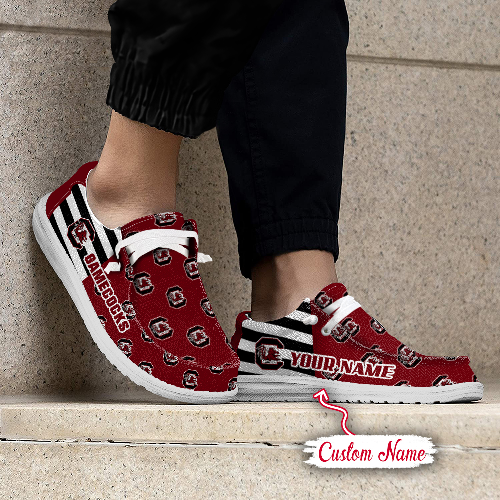 footwearelite south carolina gamecocks custom name hey dude shoes 9h9dx