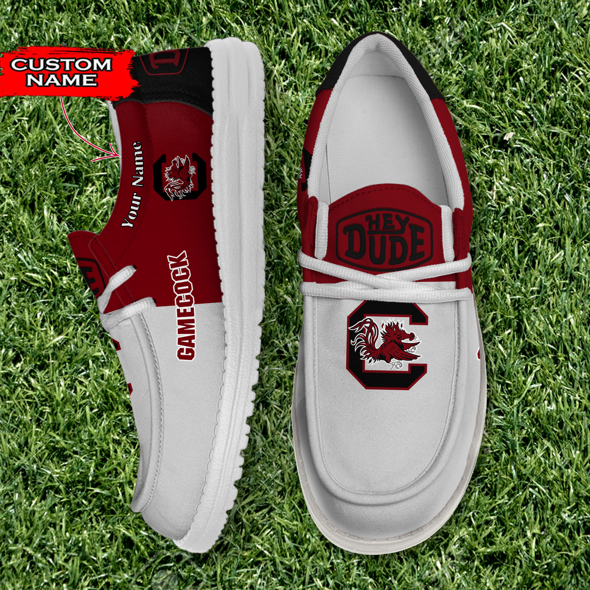 footwearelite south carolina gamecocks custom name hey dude shoes x9tp7