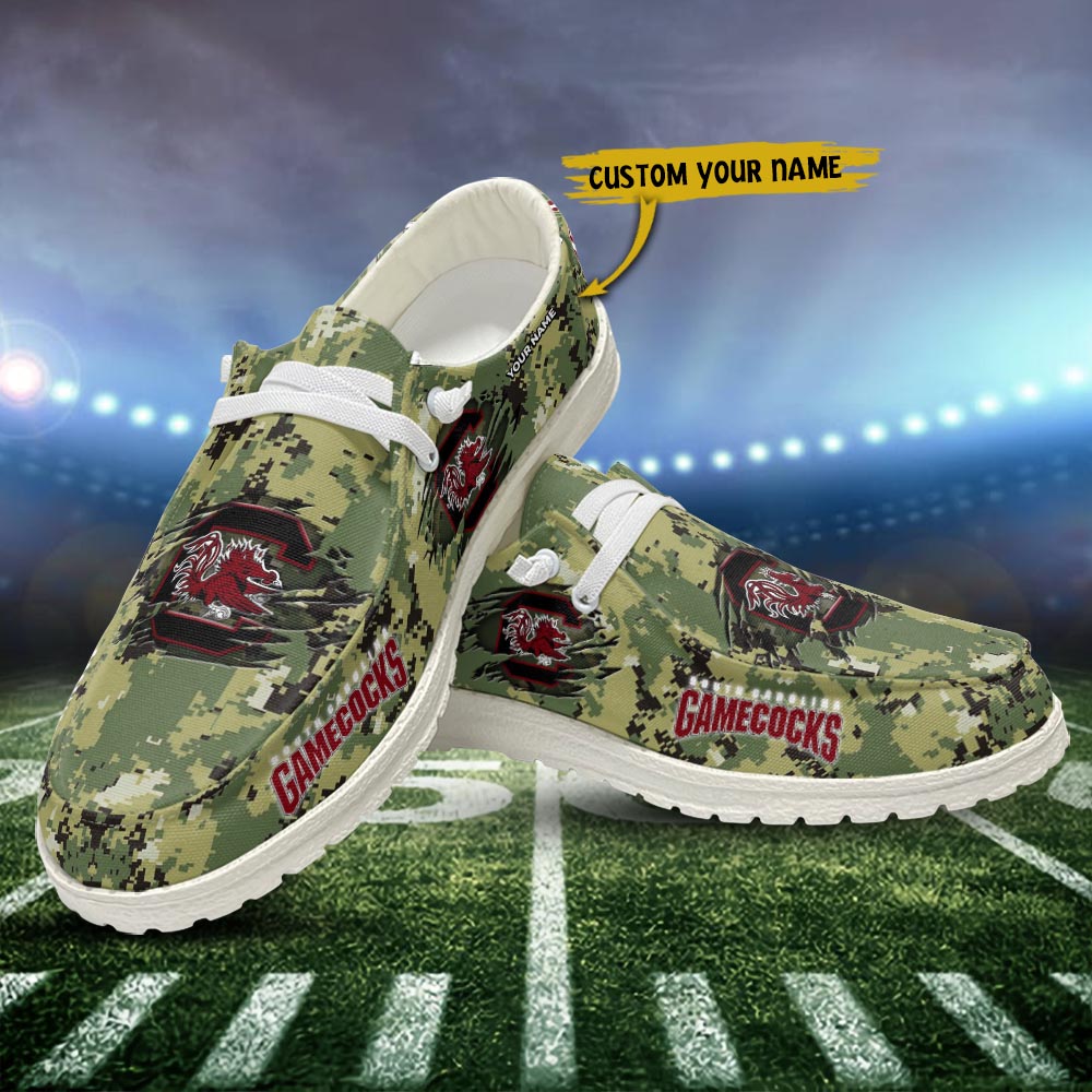 footwearelite south carolina gamecocks personalized hey dude sports shoes custom name design perfect gift for fans bbbke