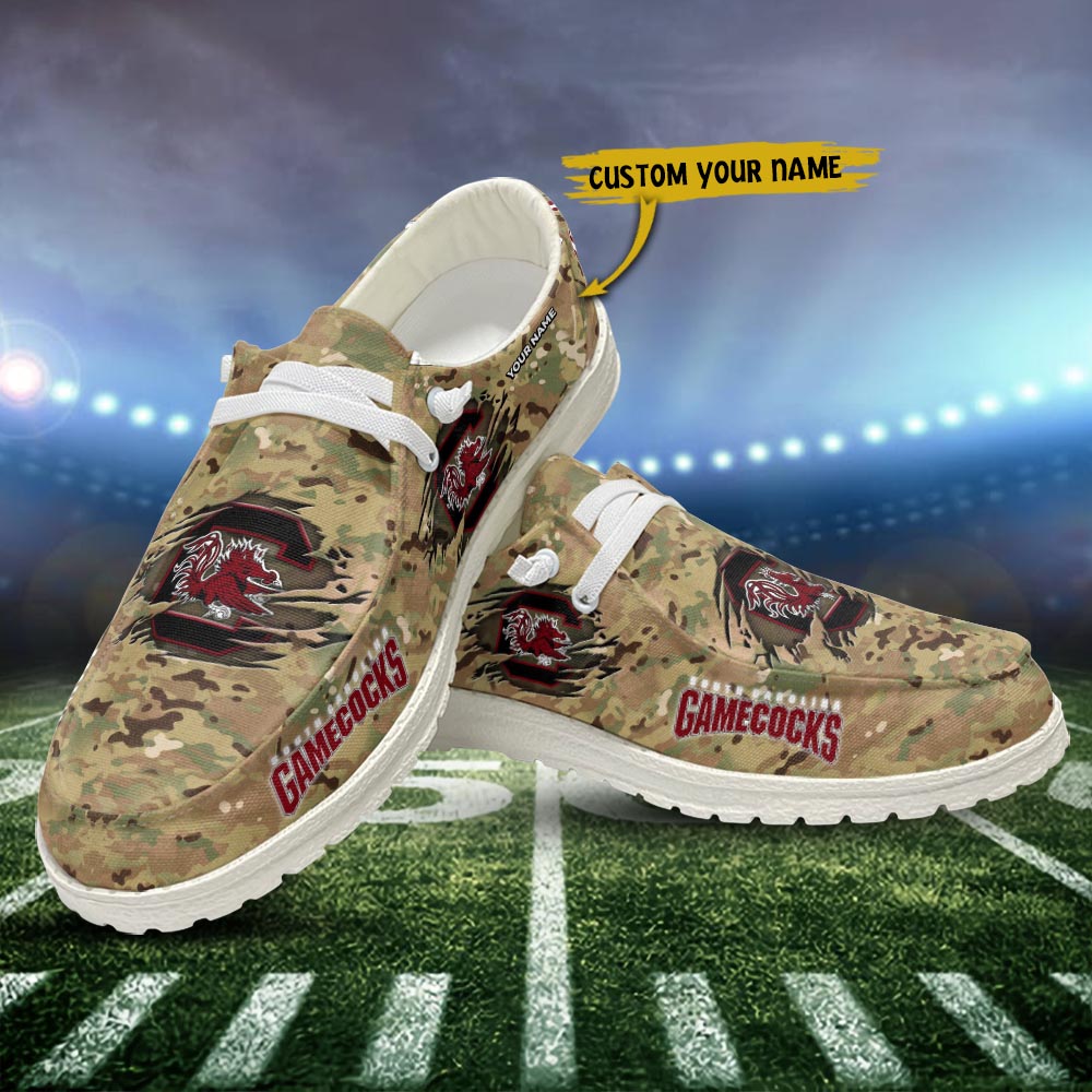 footwearelite south carolina gamecocks personalized hey dude sports shoes custom name design perfect gift for fans rkeae