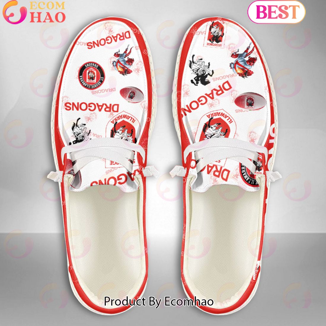 footwearelite st george illawarra dragons custom name hey dude shoes no6ww