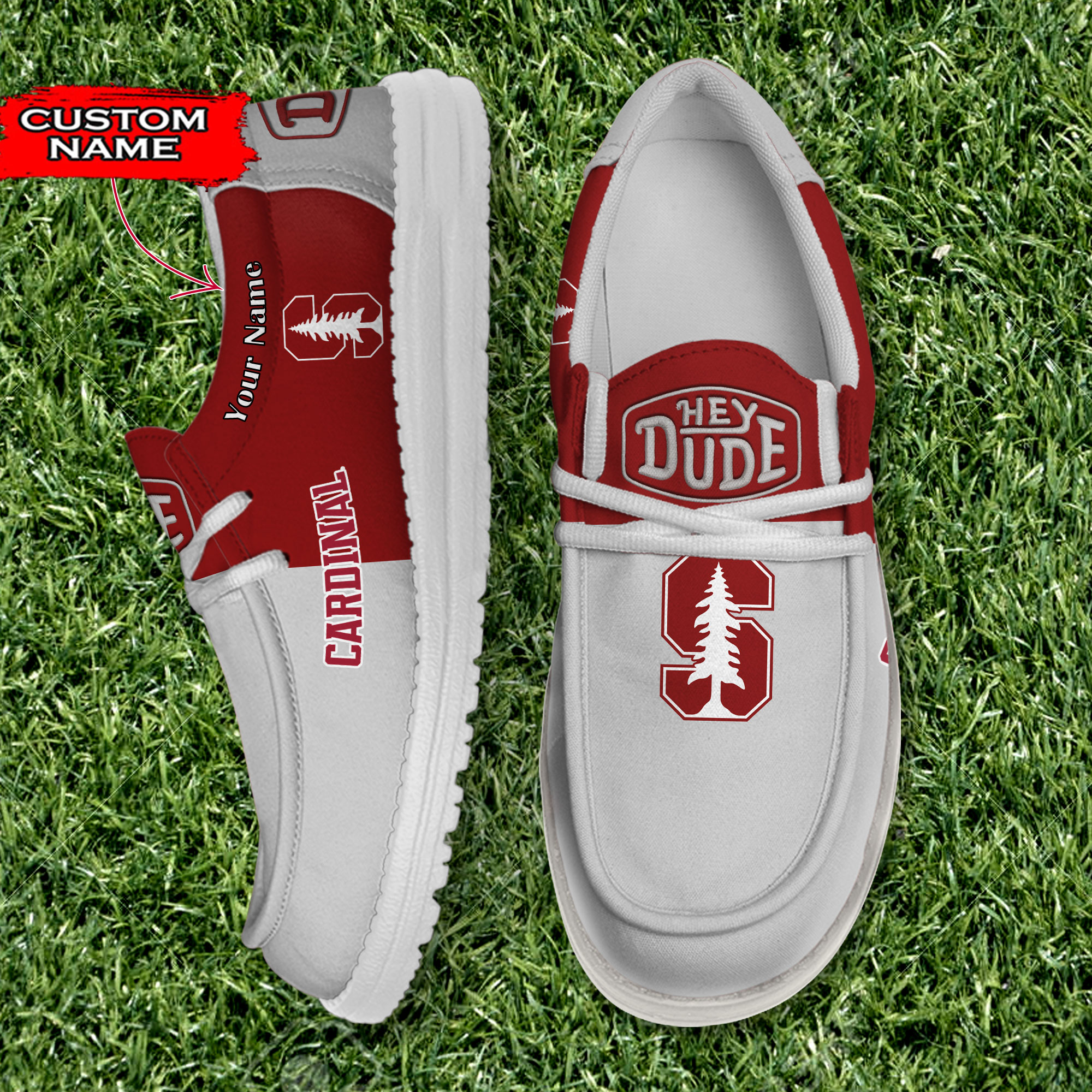 footwearelite stanford cardinal custom name hey dude shoes awygw