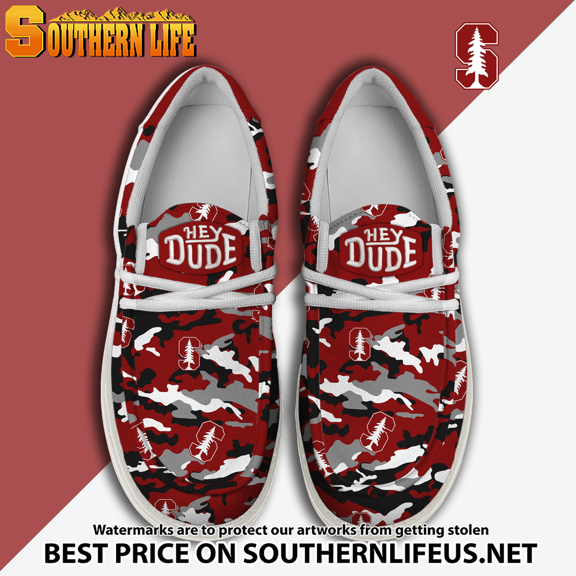 footwearelite stanford cardinal custom name hey dude shoes b87fi