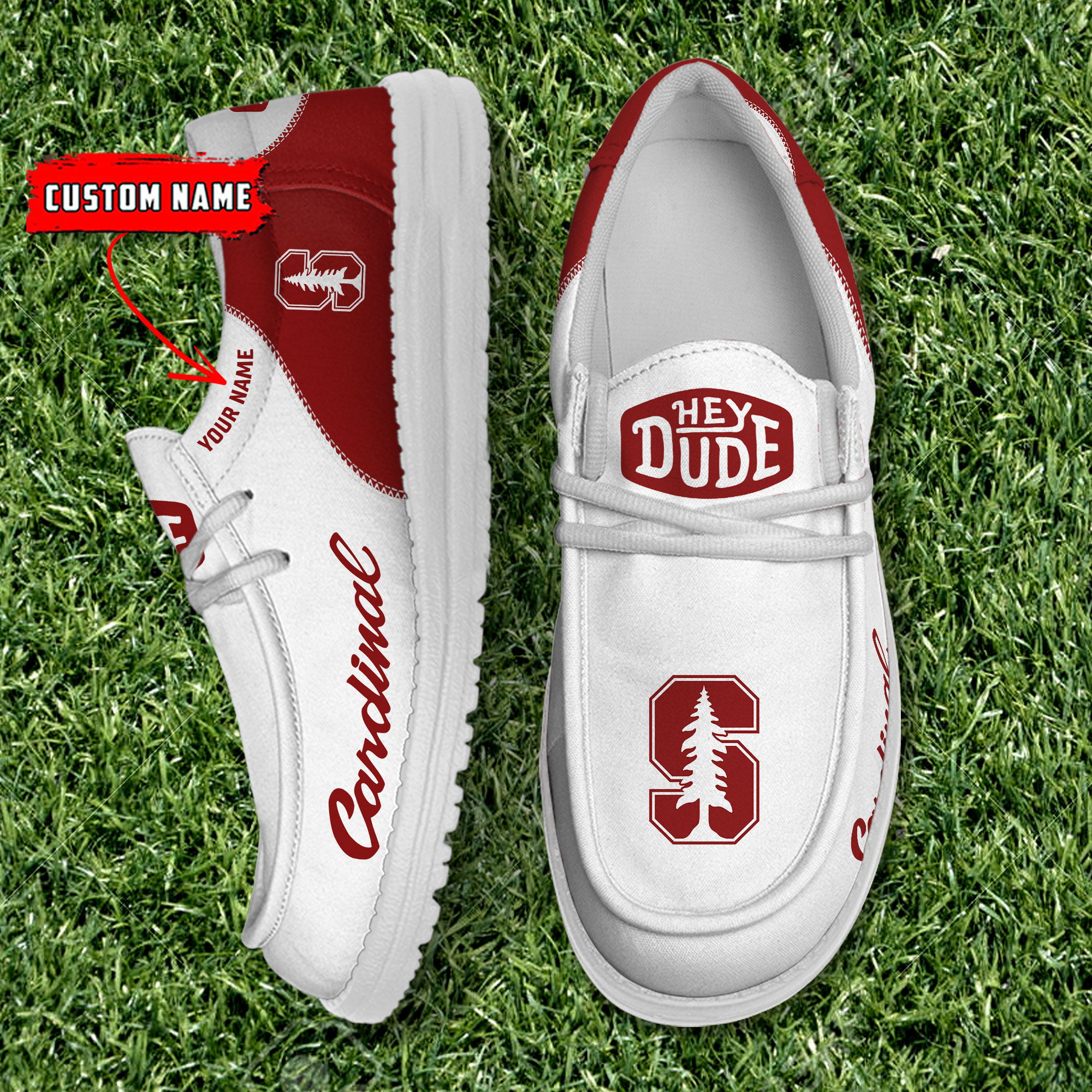 footwearelite stanford cardinal custom name hey dude shoes tyg6e