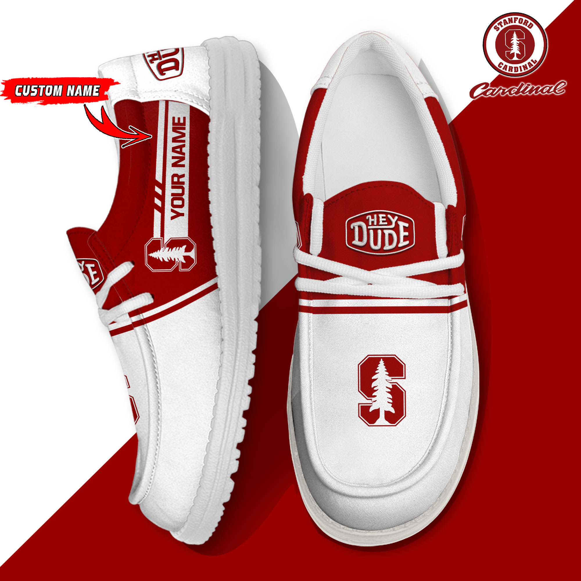 footwearelite stanford cardinal custom name hey dude shoes uhk6f