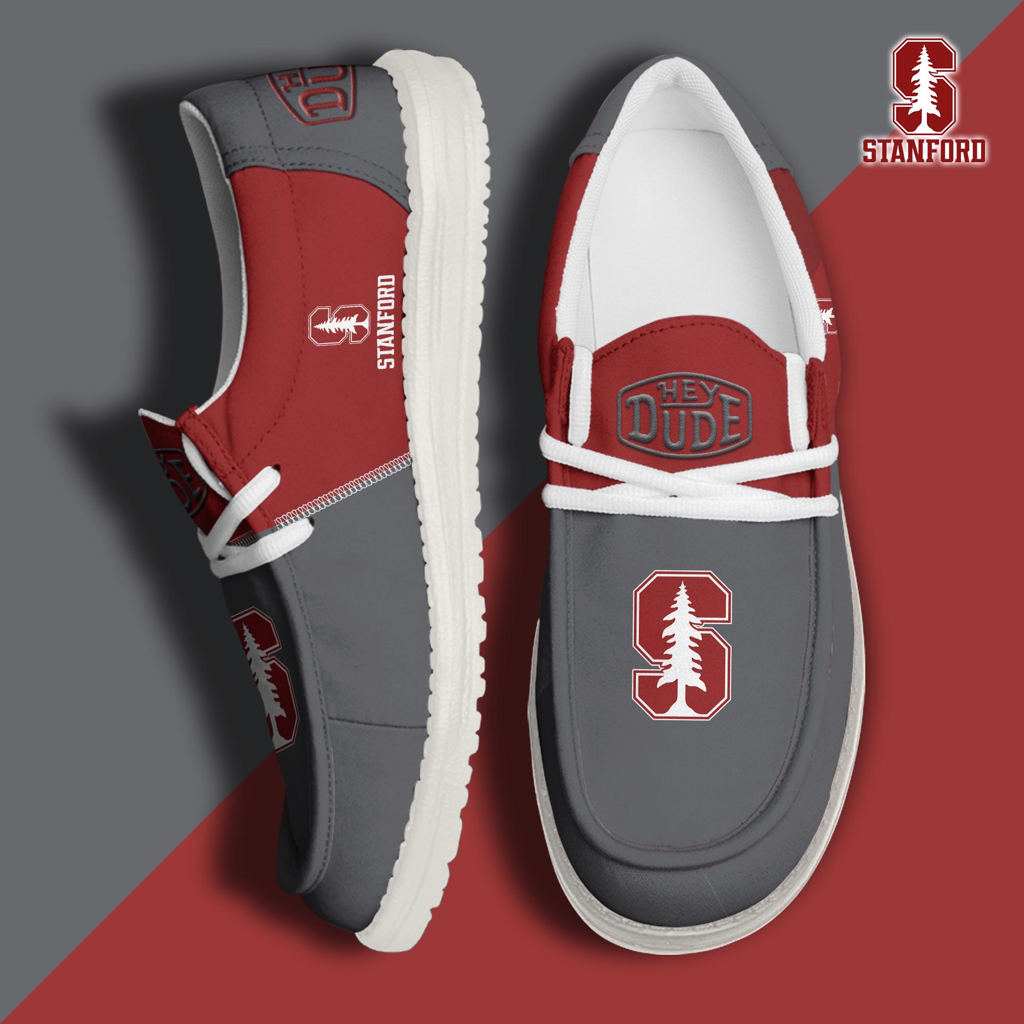 footwearelite stanford cardinal custom name hey dude shoes wbjwd