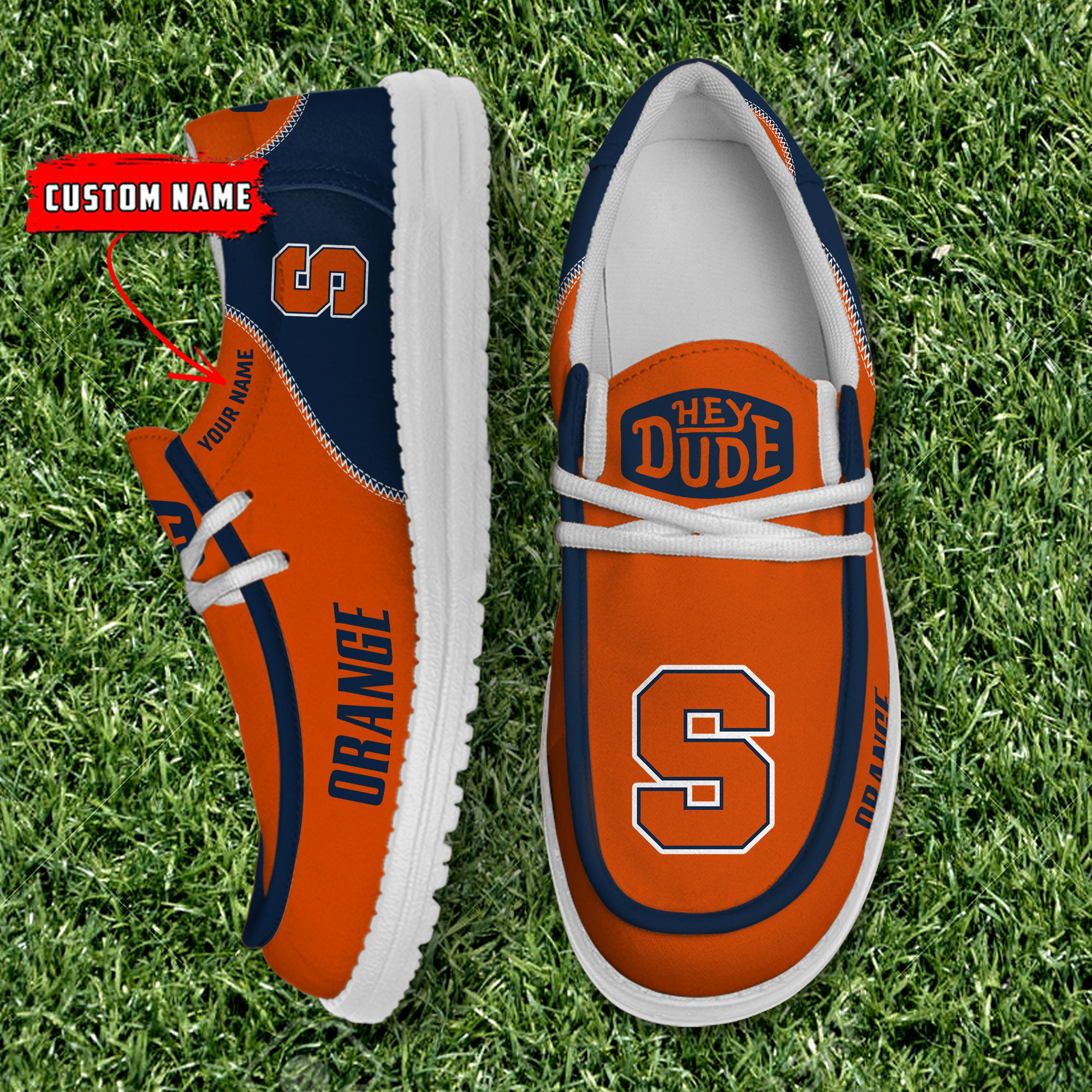 footwearelite syracuse orange custom name hey dude shoes vw6b0