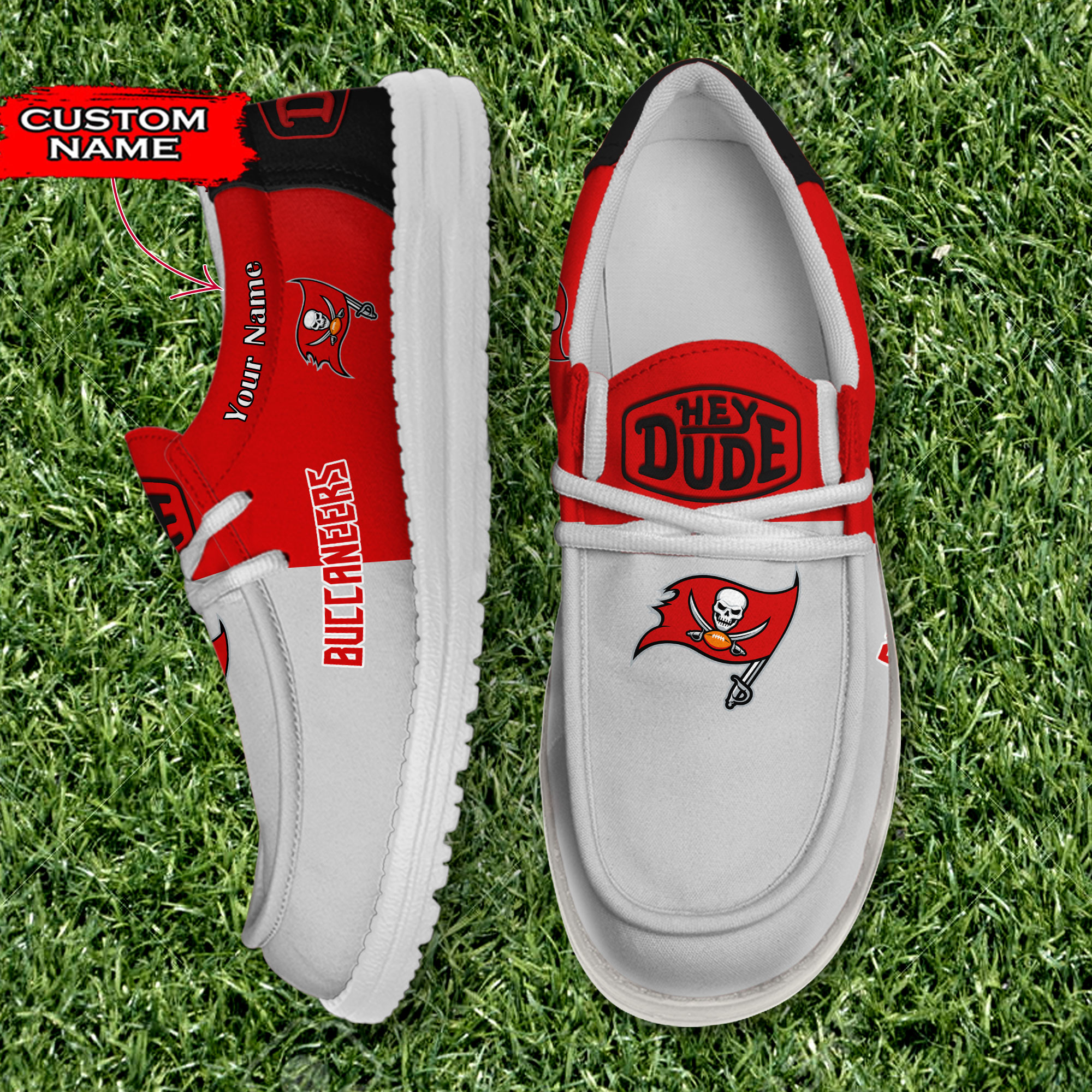 footwearelite tampa bay buccaneers custom name hey dude shoes djs2g