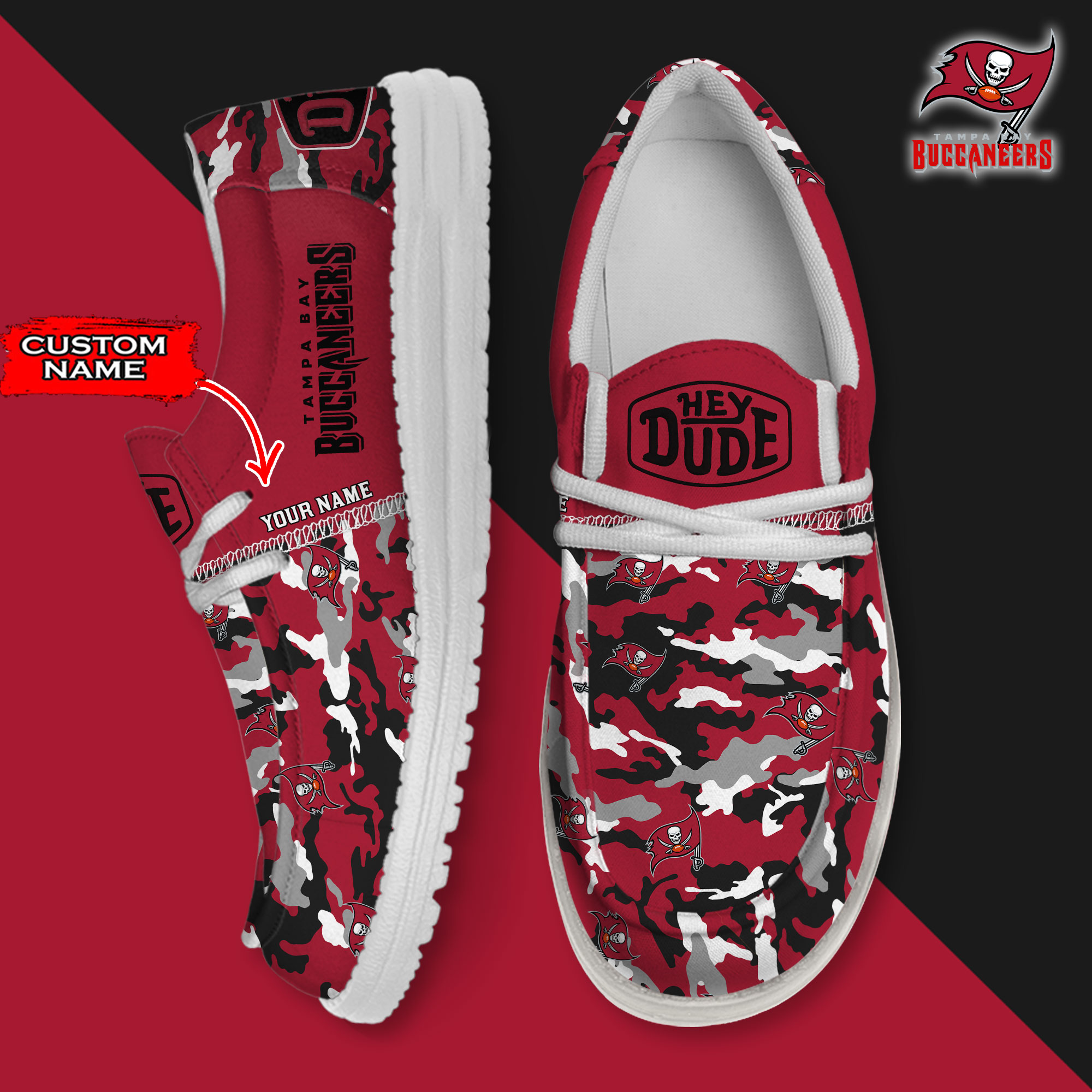 footwearelite tampa bay buccaneers custom name hey dude shoes tuhif