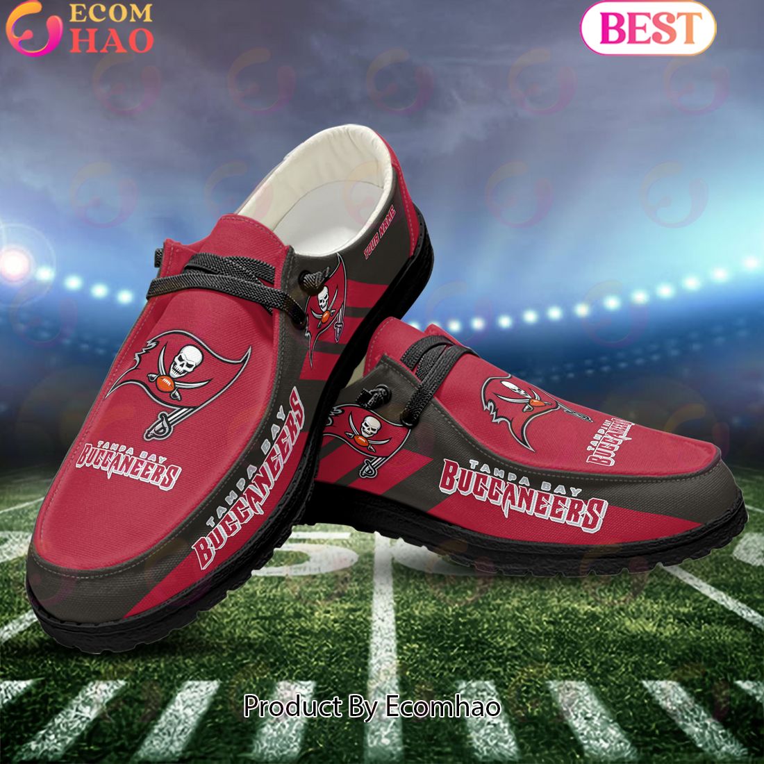 footwearelite tampa bay buccaneers custom name hey dude shoes ujqs1