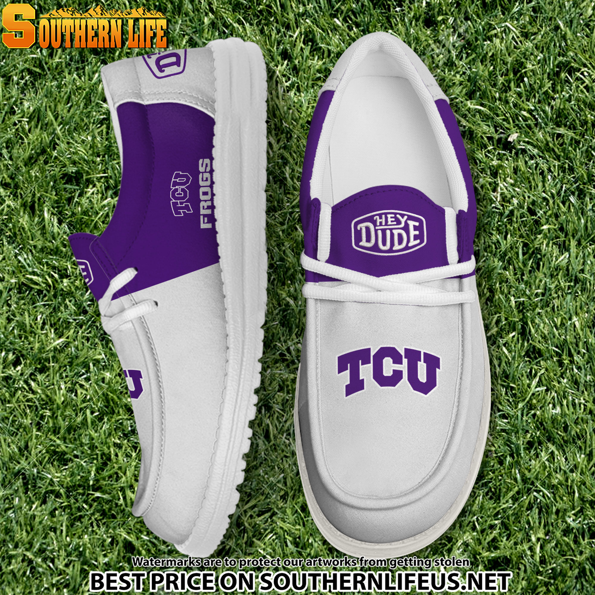 footwearelite tcu horned frogs custom name hey dude shoes hgda1