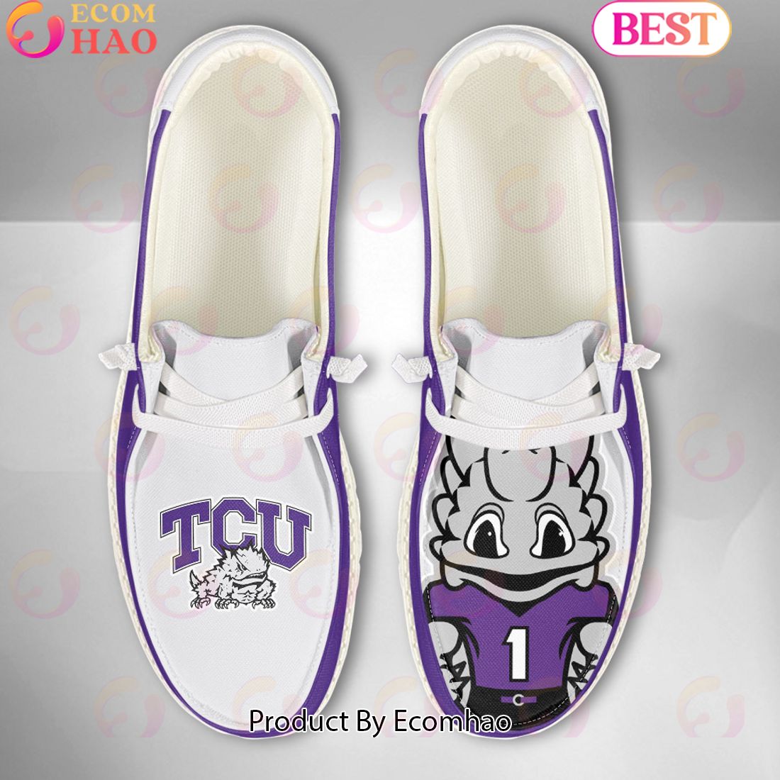 footwearelite tcu horned frogs custom name hey dude shoes o9ukp