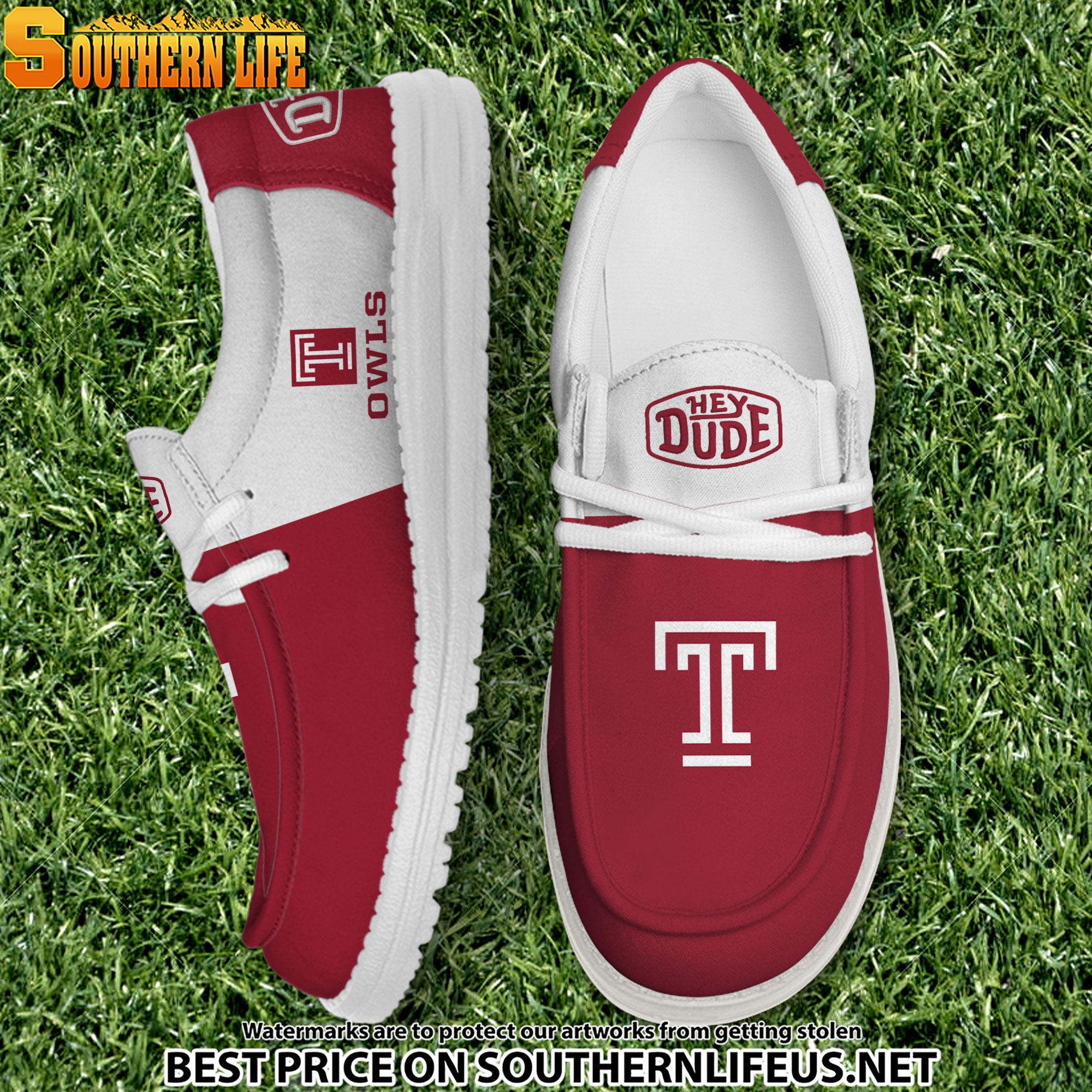 footwearelite temple owls custom name hey dude shoes pczde