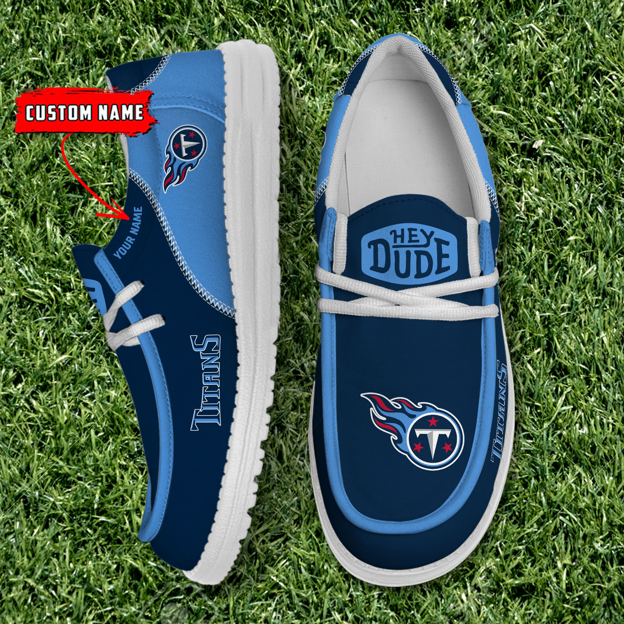 footwearelite tennessee titans custom name hey dude shoes mc8ul