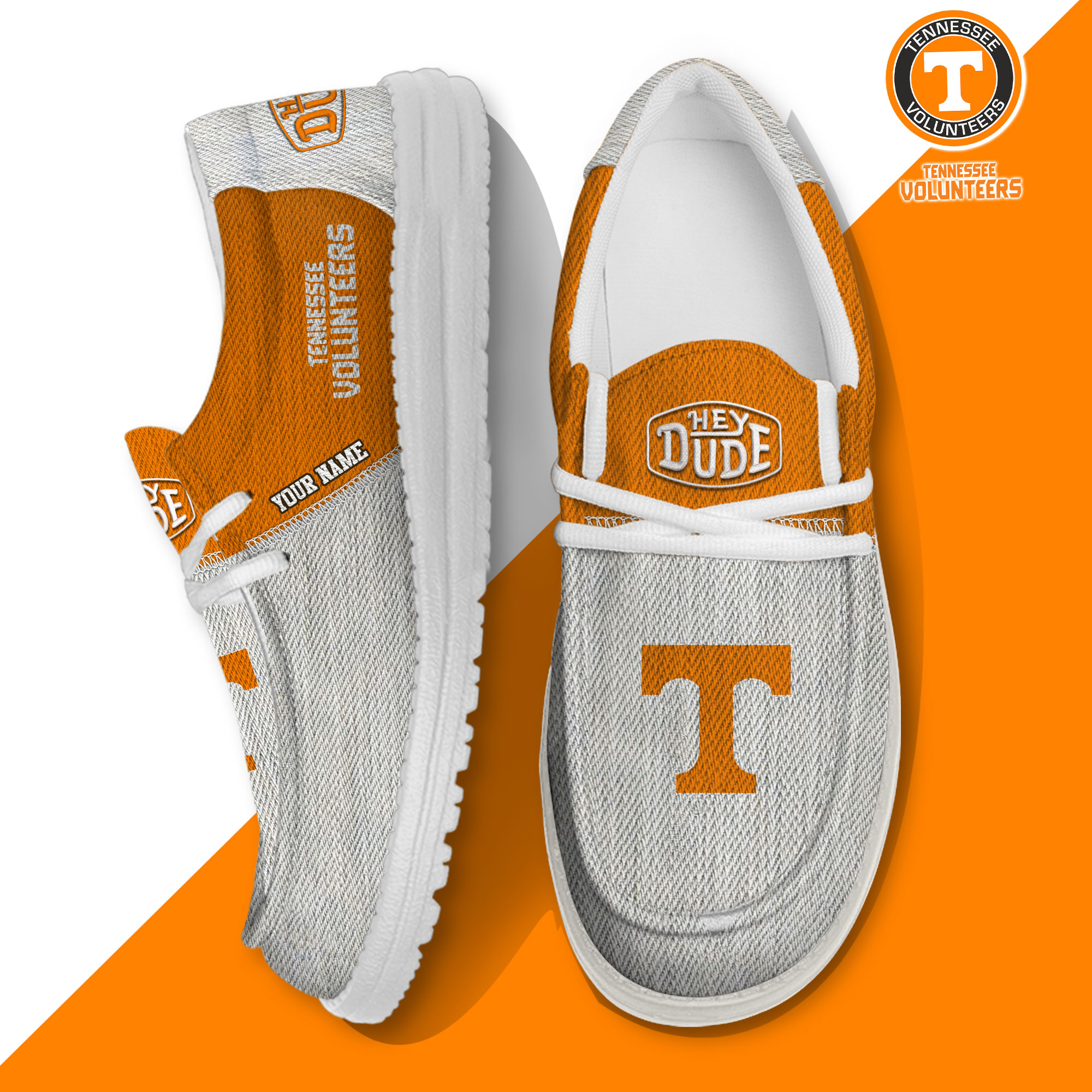 footwearelite tennessee volunteers custom name hey dude shoes cjwua