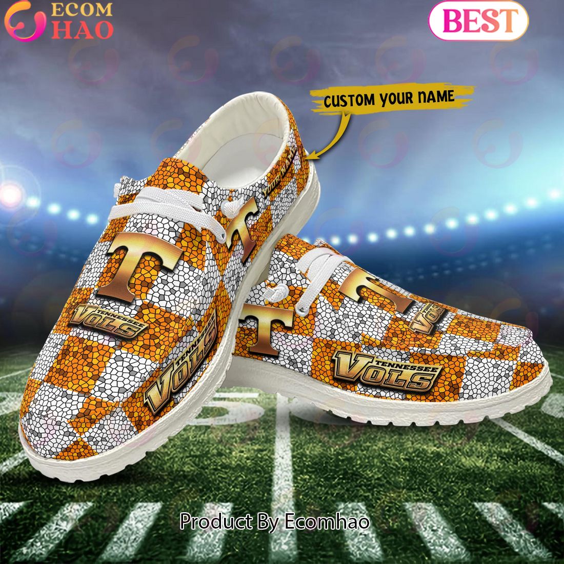 footwearelite tennessee volunteers custom name hey dude shoes gs19x