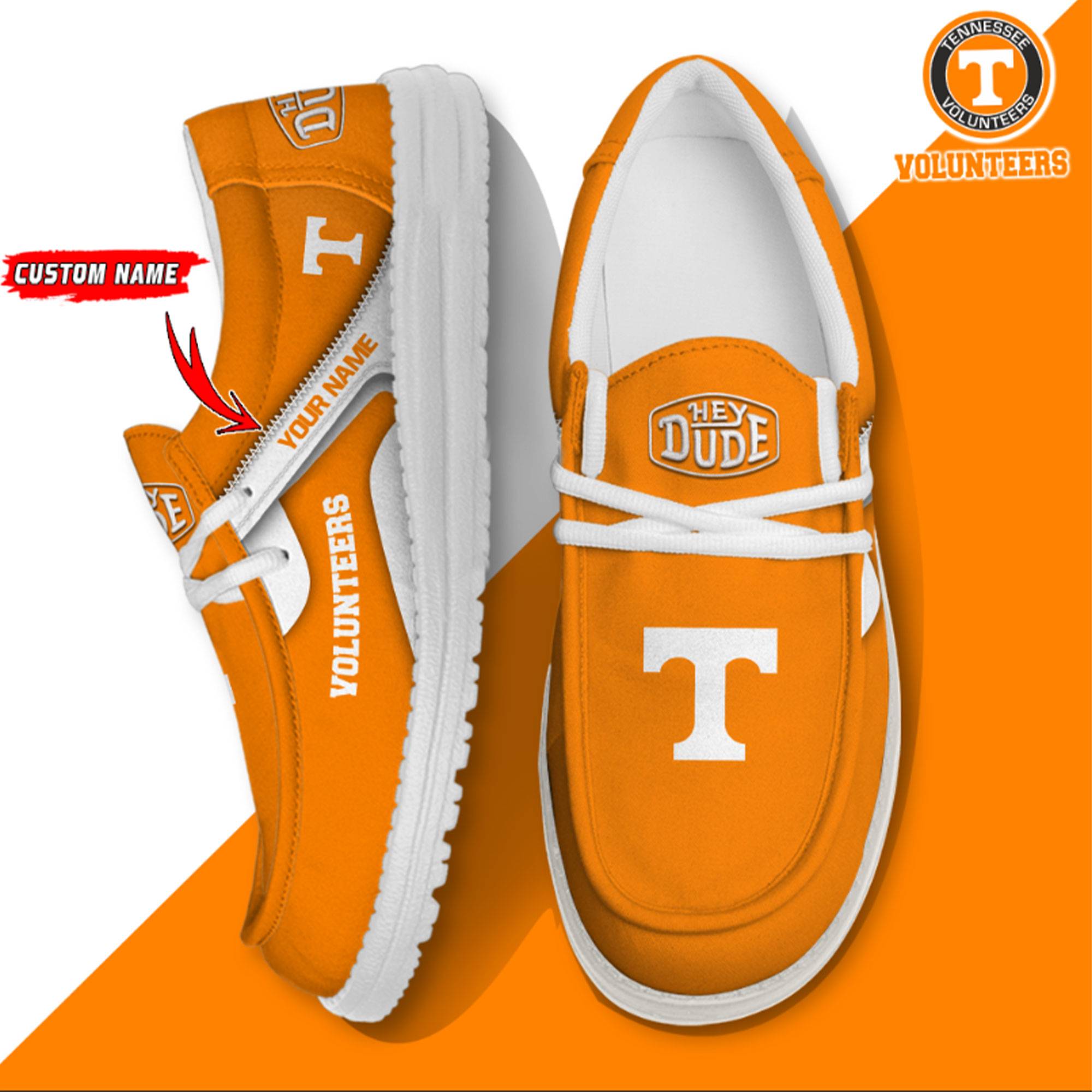 footwearelite tennessee volunteers custom name hey dude shoes ps6di