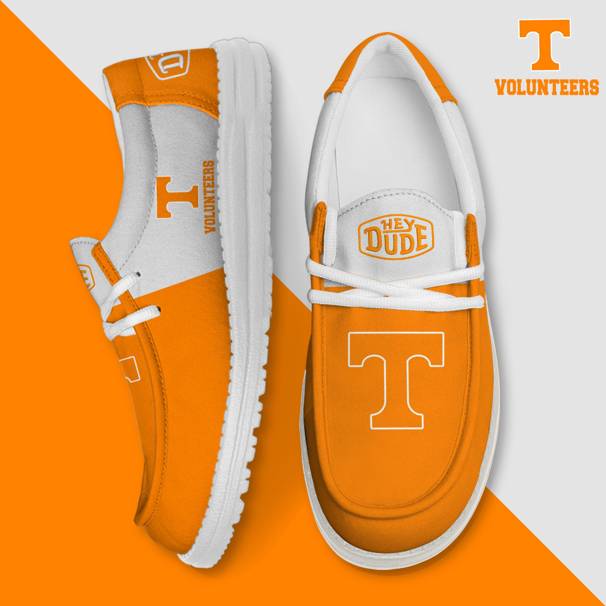 footwearelite tennessee volunteers custom name hey dude shoes vlxsr