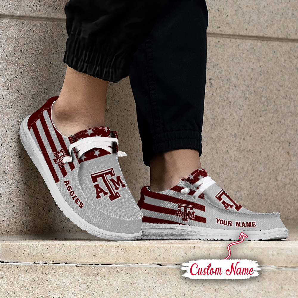 footwearelite texas am aggies custom name hey dude shoes 6sr8r