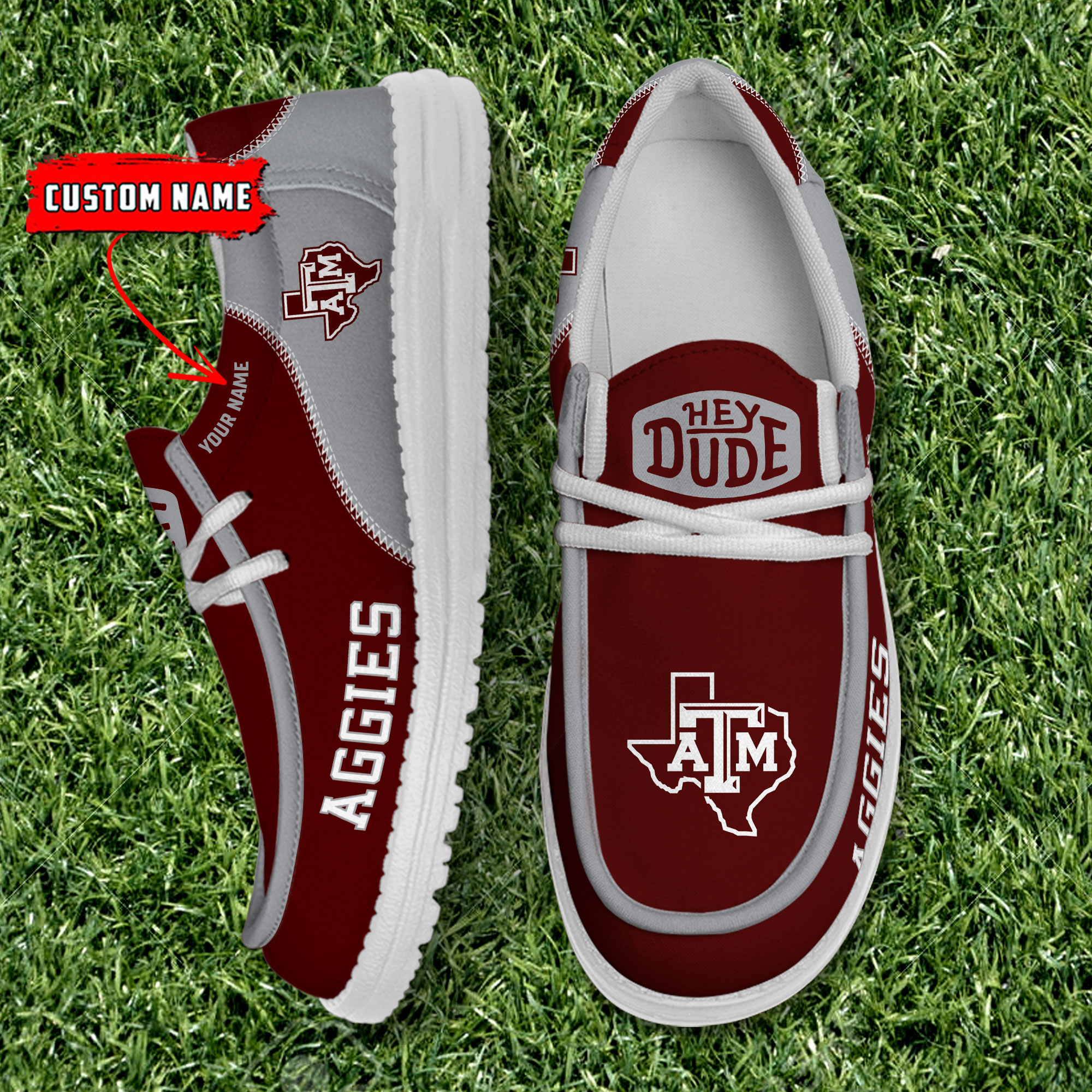 footwearelite texas am aggies custom name hey dude shoes bwf71