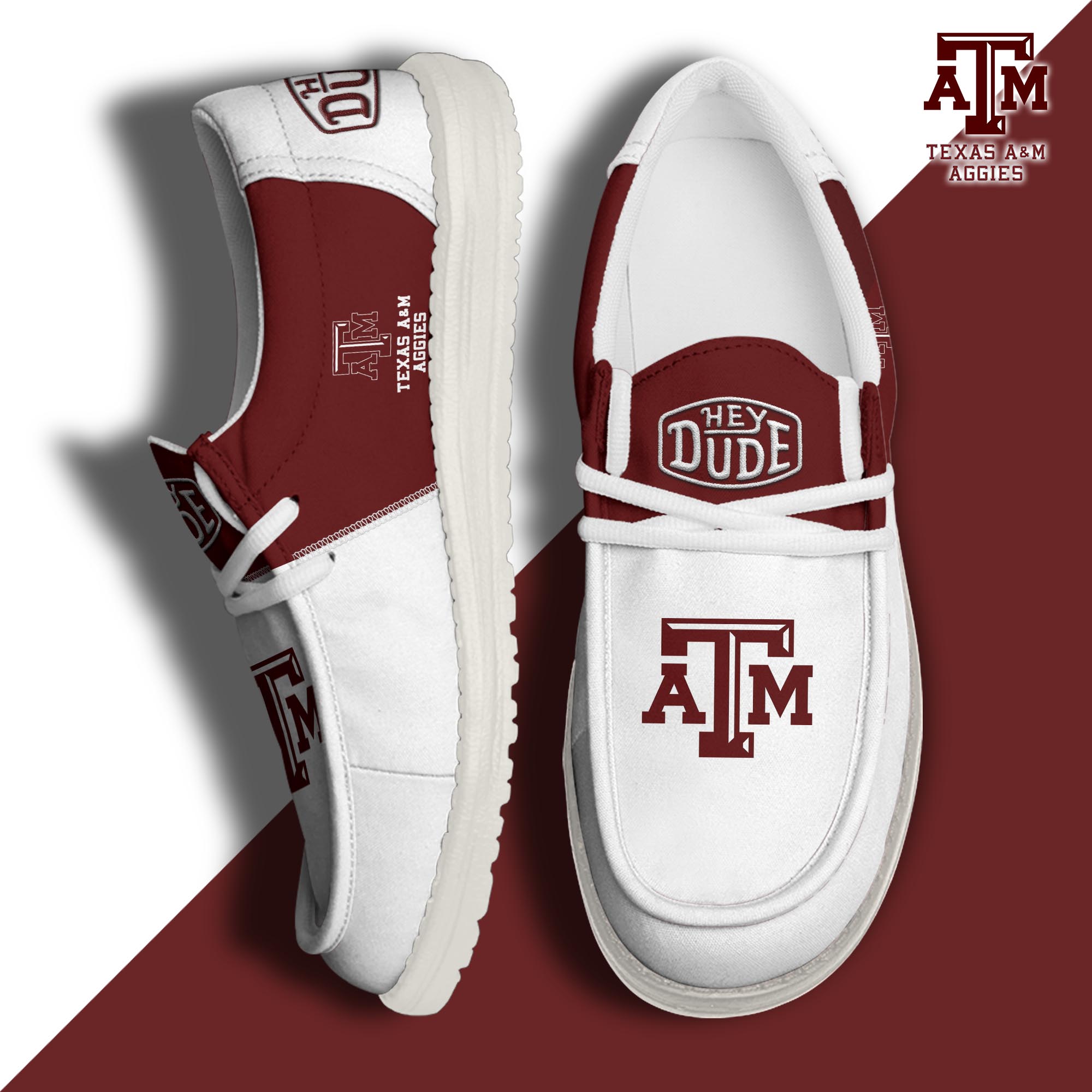 footwearelite texas am aggies custom name hey dude shoes fnw6q