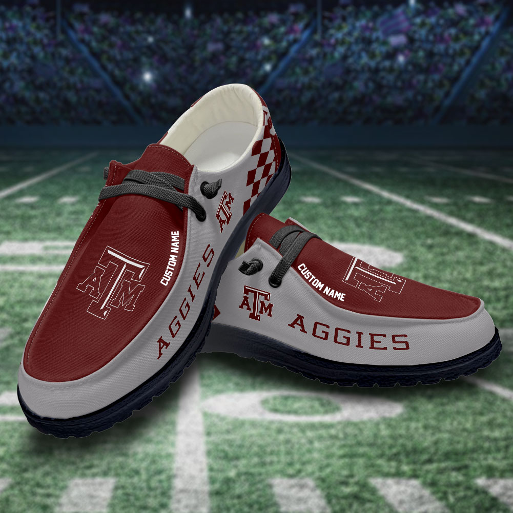 footwearelite texas am aggies custom name hey dude shoes ugngb