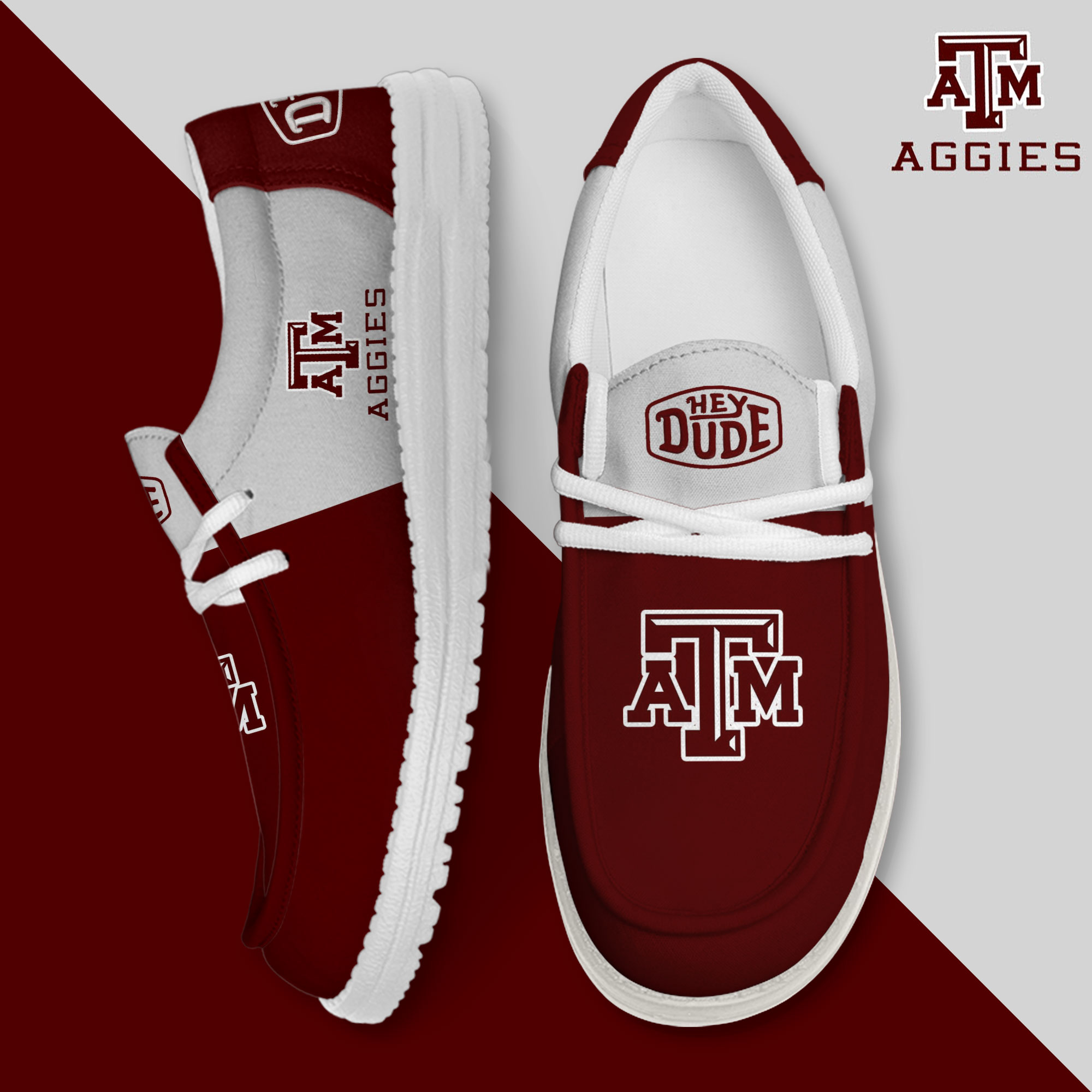 footwearelite texas am aggies custom name hey dude shoes ylvc0